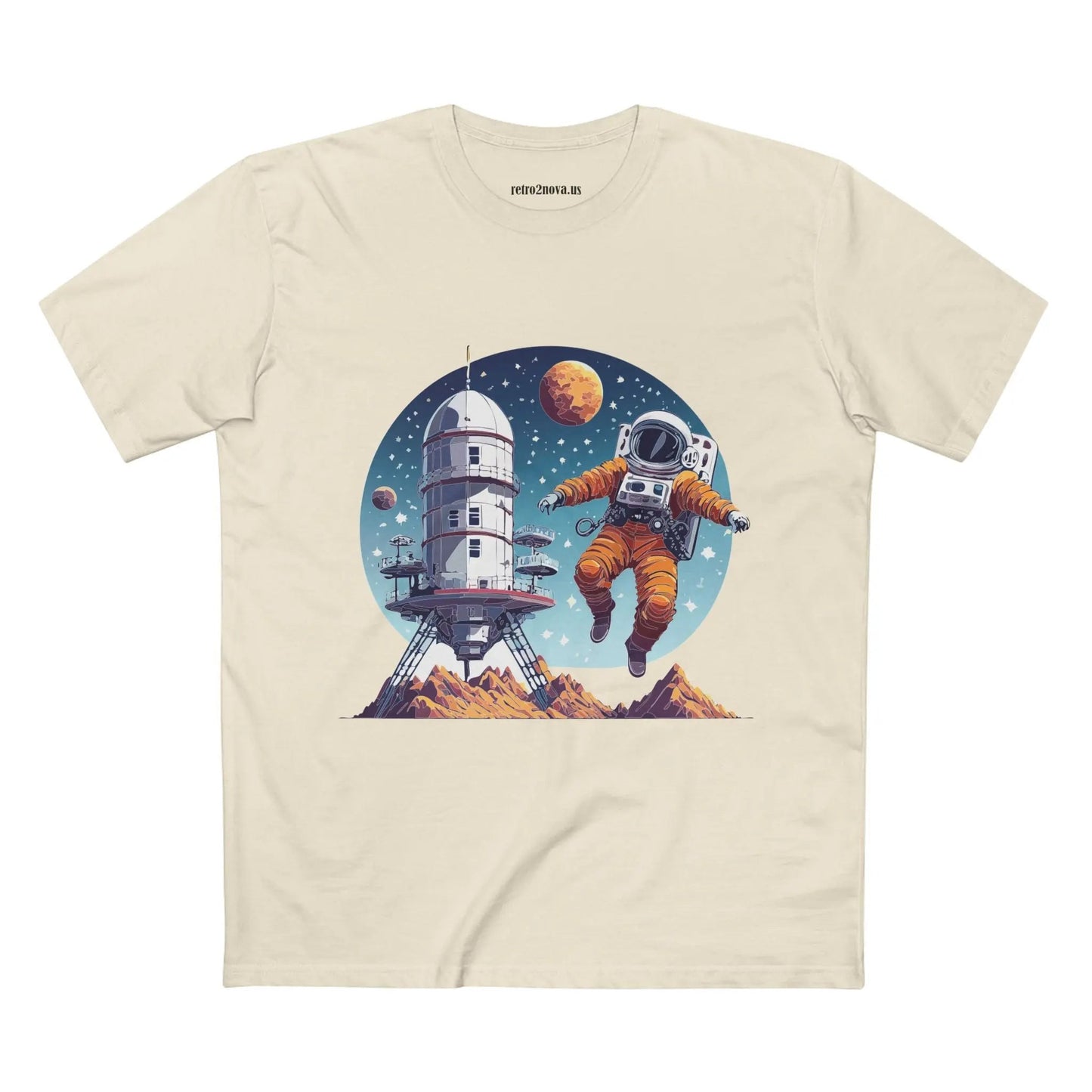 Cosmos Astronaut Shirt Unisex Premium Cotton Tee With Original Space Art Design Collection