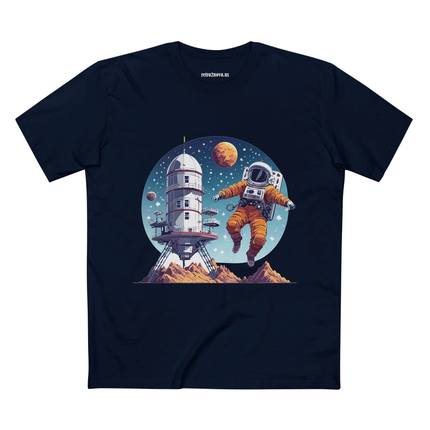 Cosmos Astronaut Shirt Unisex Premium Cotton Tee With Original Space Art Design Collection