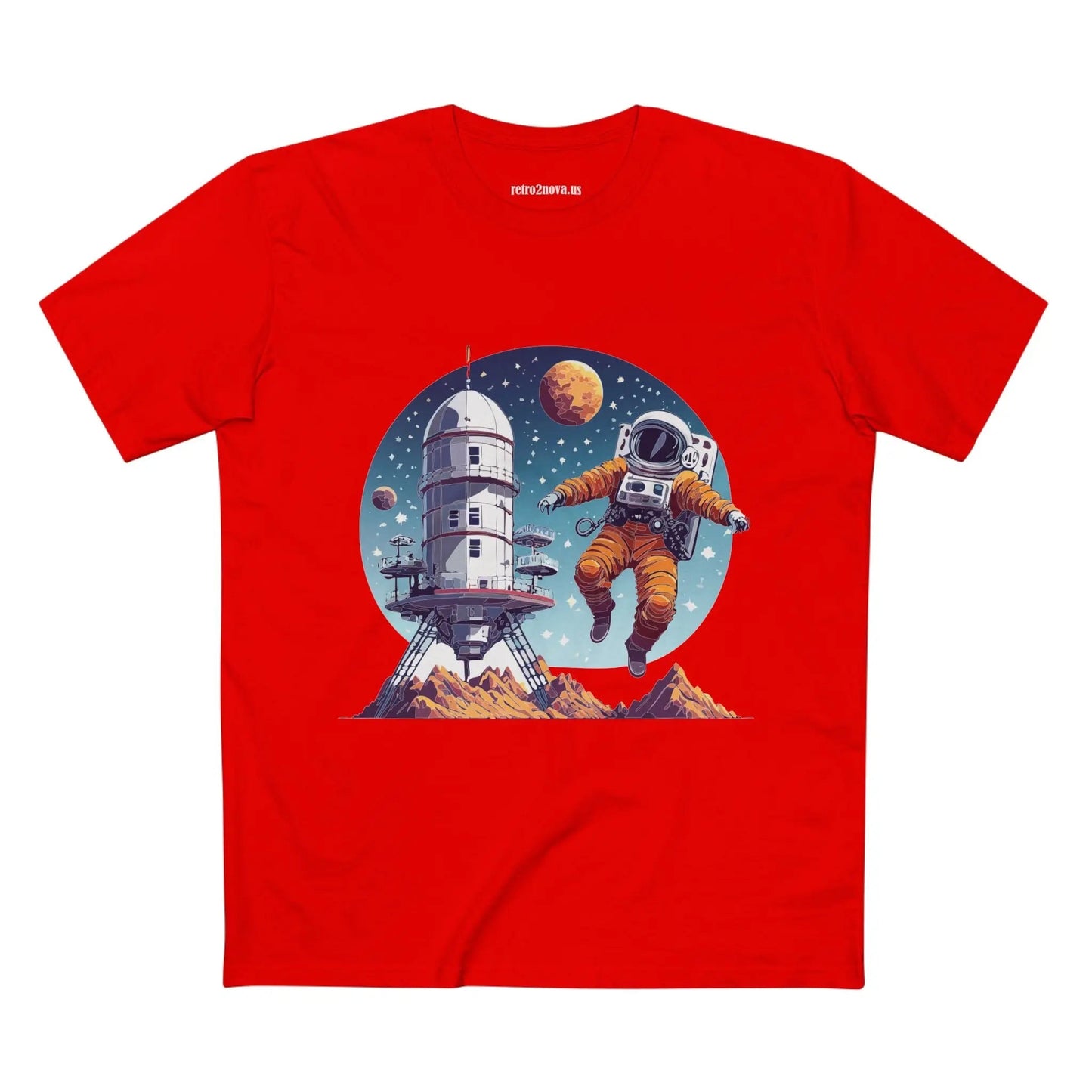 Cosmos Astronaut Shirt Unisex Premium Cotton Tee With Original Space Art Design Collection