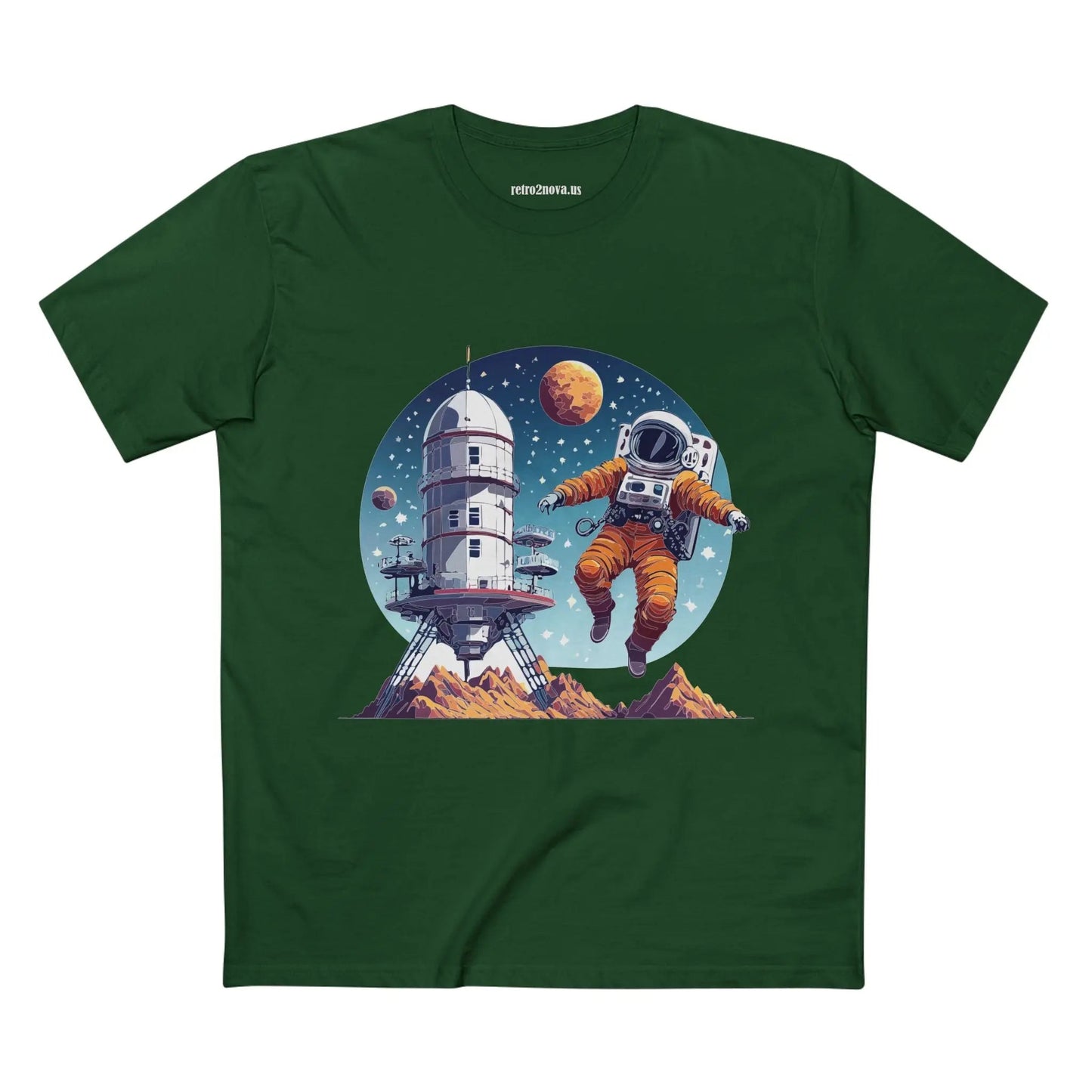 Cosmos Astronaut Shirt Unisex Premium Cotton Tee With Original Space Art Design Collection