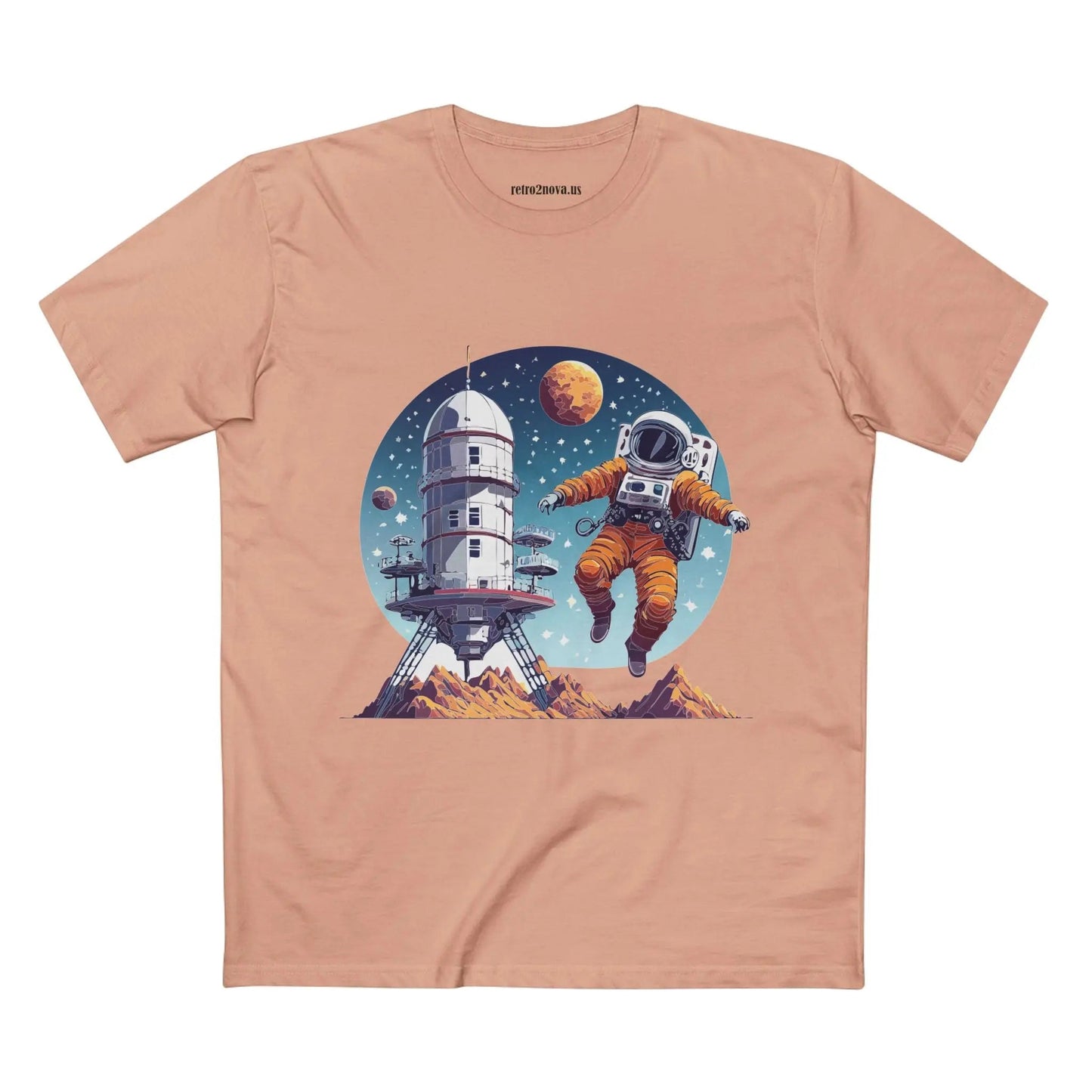 Cosmos Astronaut Shirt Unisex Premium Cotton Tee With Original Space Art Design Collection