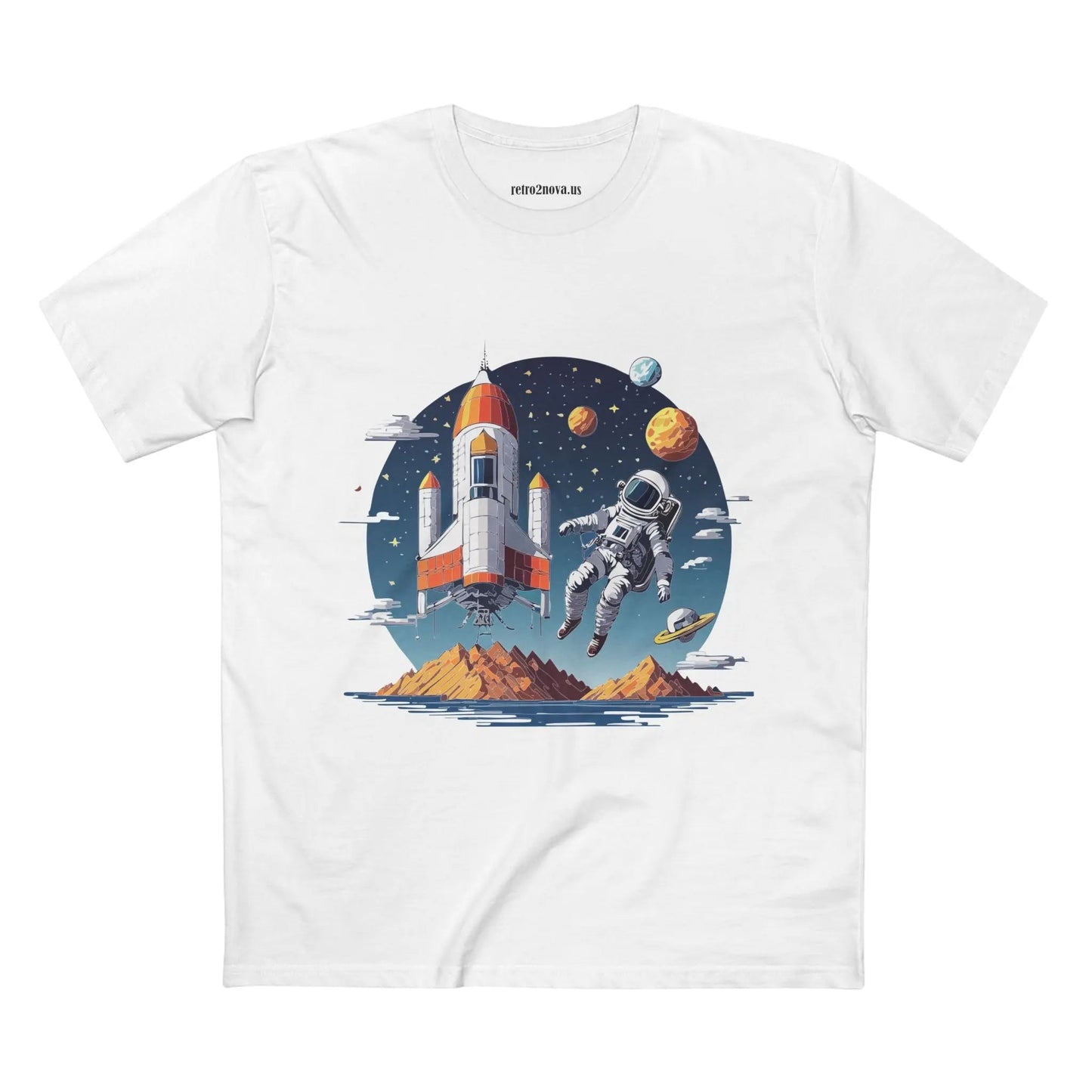 Cosmos Astronaut Shirt Unisex Premium Cotton Art Tee With Original Art Design From Art Collection
