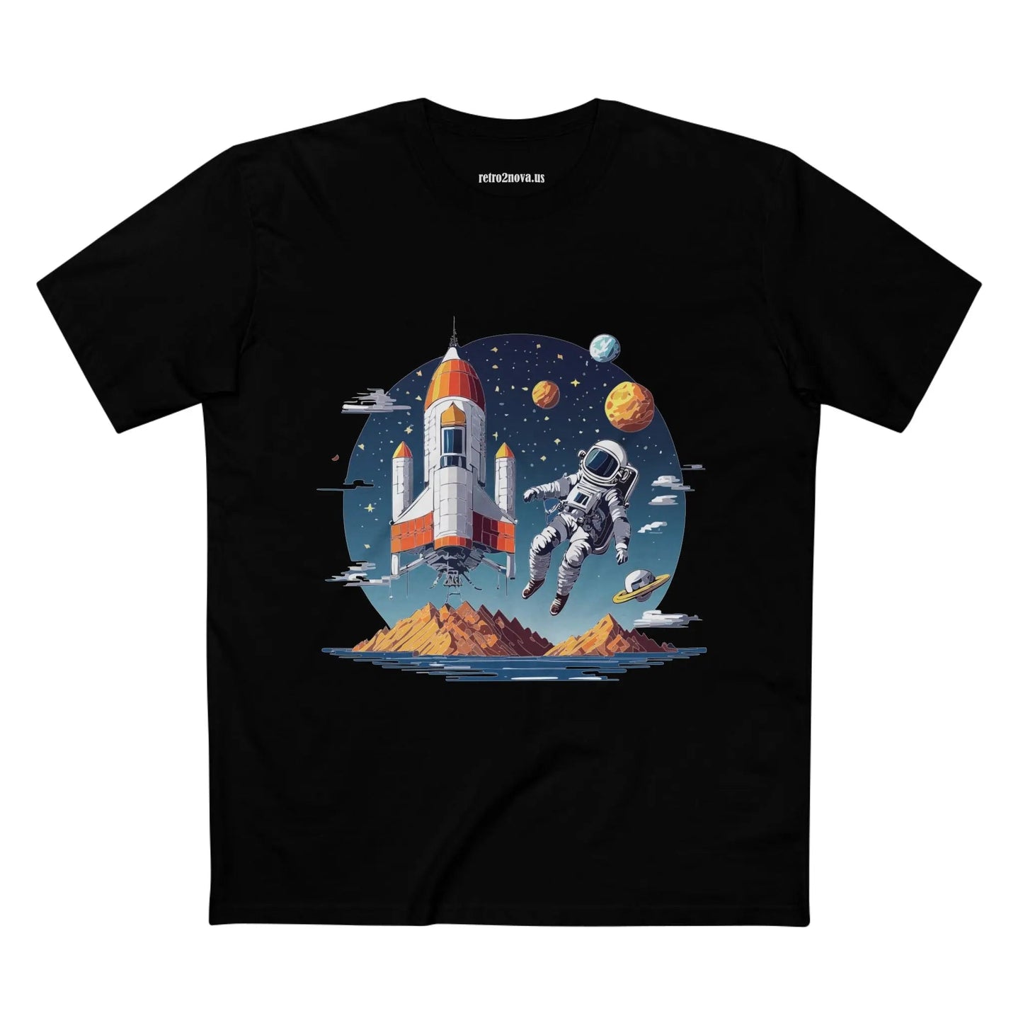 Cosmos Astronaut Shirt Unisex Premium Cotton Art Tee With Original Art Design From Art Collection
