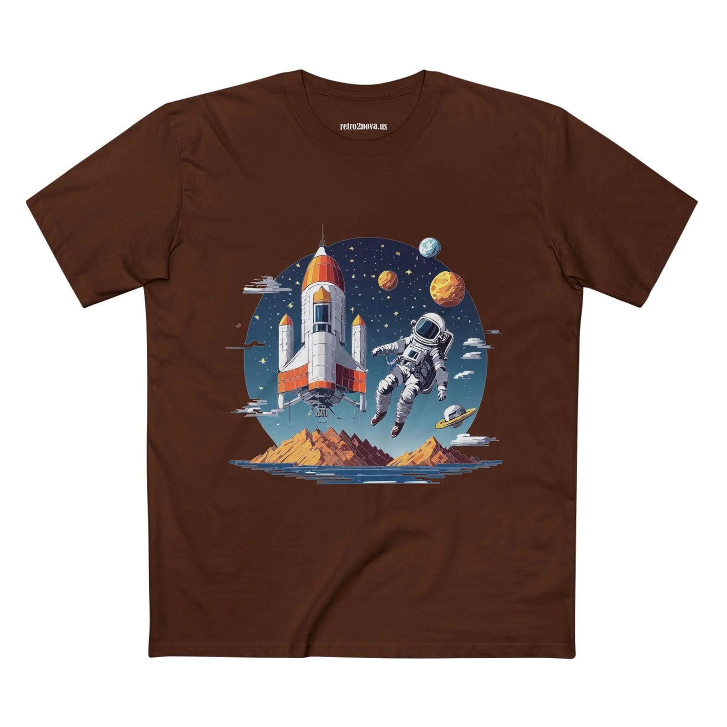 Cosmos Astronaut Shirt Unisex Premium Cotton Art Tee With Original Art Design From Art Collection
