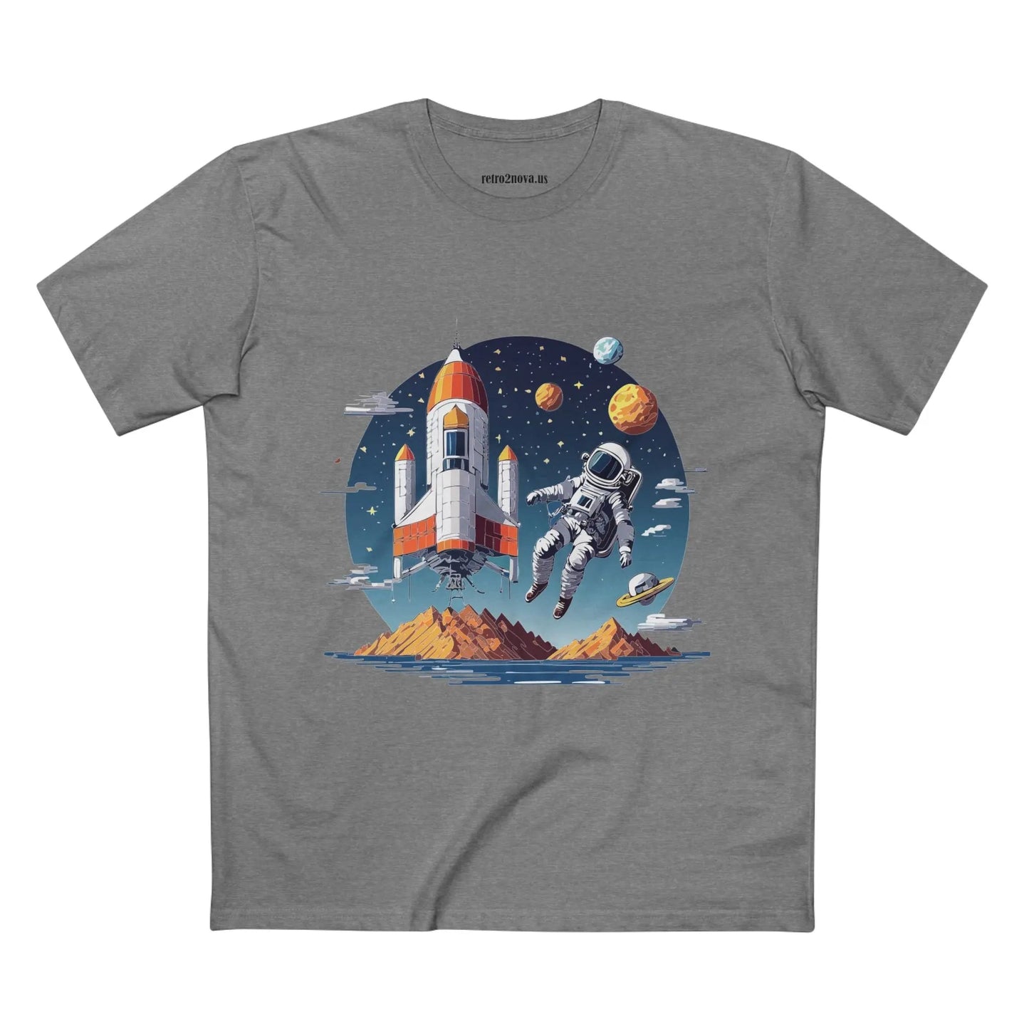 Cosmos Astronaut Shirt Unisex Premium Cotton Art Tee With Original Art Design From Art Collection