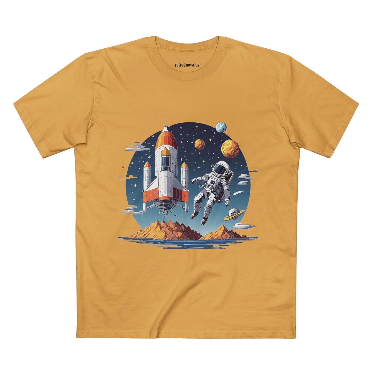 Cosmos Astronaut Shirt Unisex Premium Cotton Art Tee With Original Art Design From Art Collection