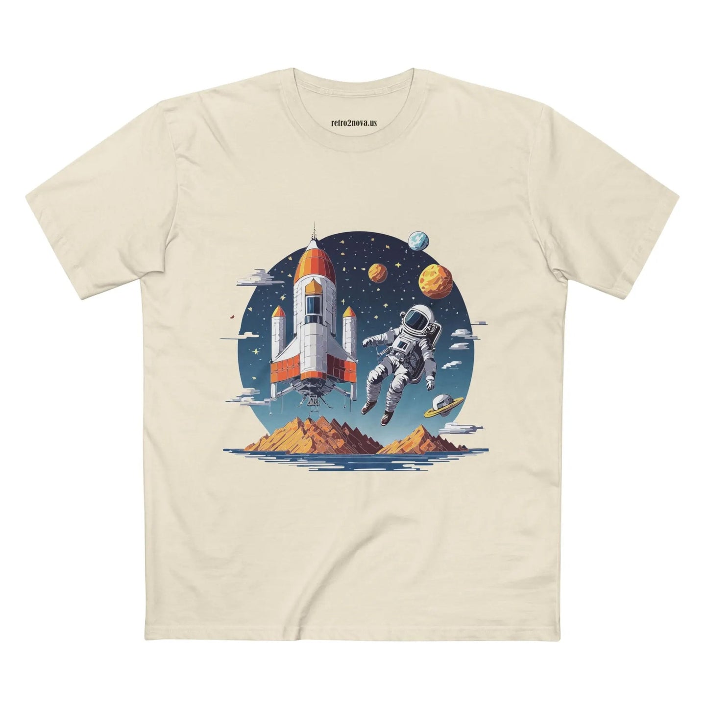 Cosmos Astronaut Shirt Unisex Premium Cotton Art Tee With Original Art Design From Art Collection