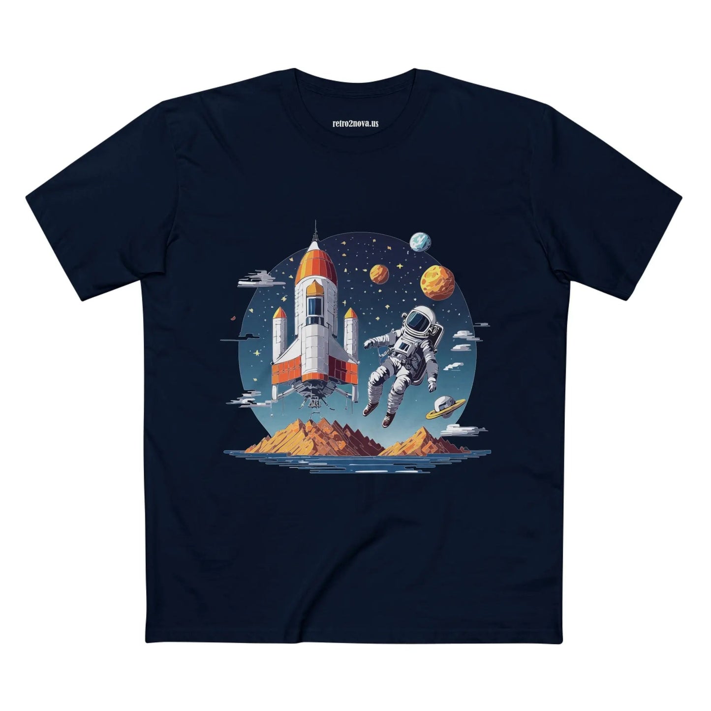 Cosmos Astronaut Shirt Unisex Premium Cotton Art Tee With Original Art Design From Art Collection