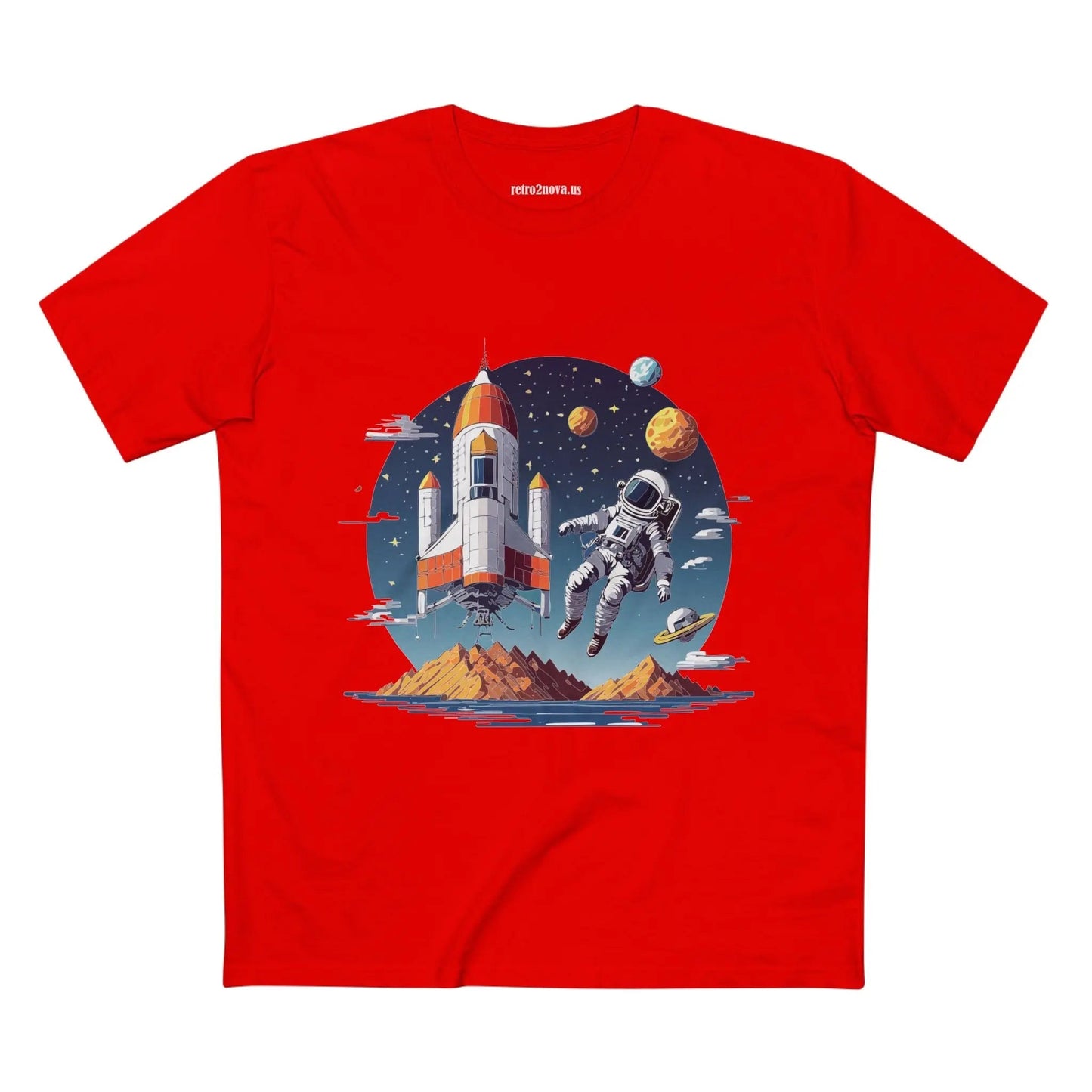 Cosmos Astronaut Shirt Unisex Premium Cotton Art Tee With Original Art Design From Art Collection