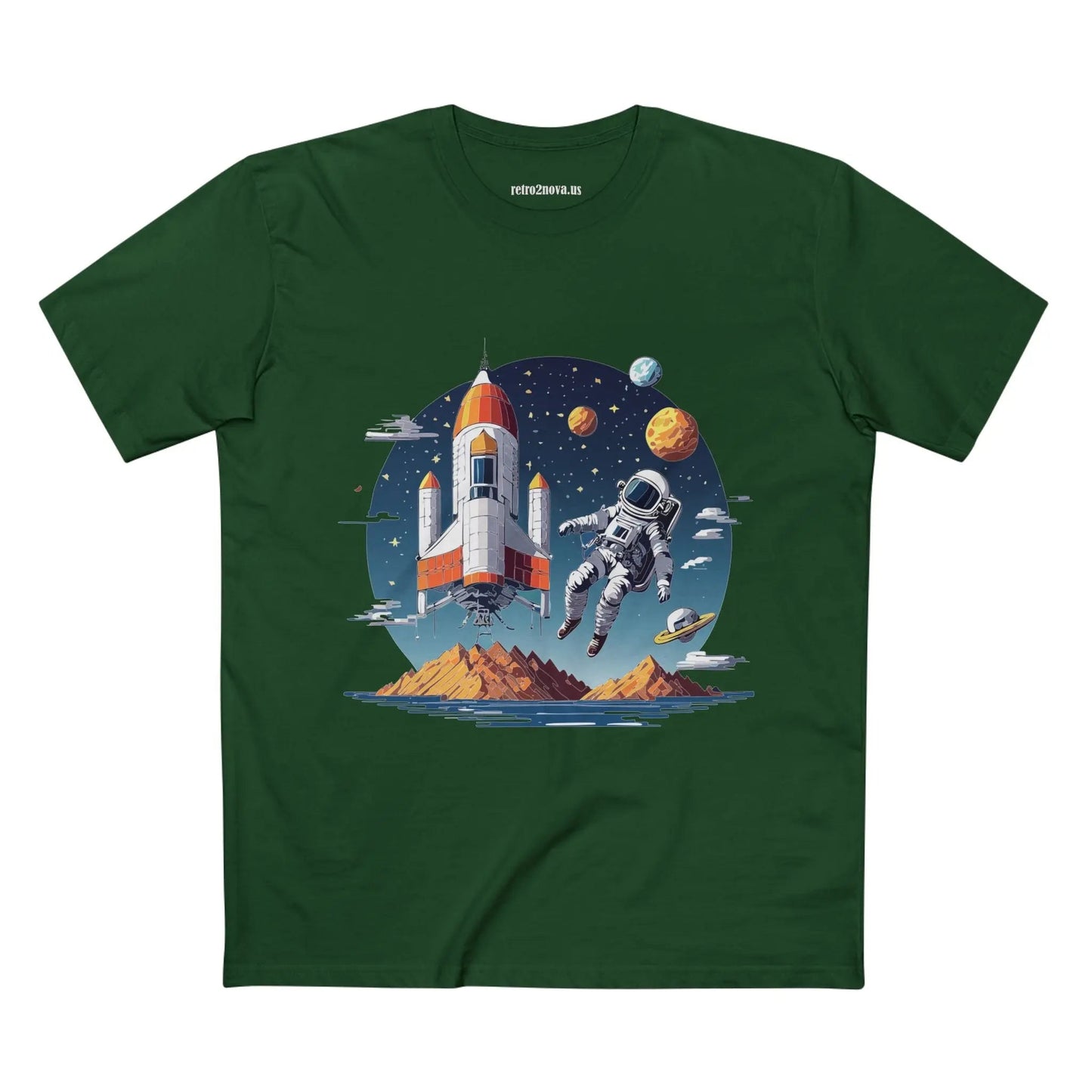 Cosmos Astronaut Shirt Unisex Premium Cotton Art Tee With Original Art Design From Art Collection