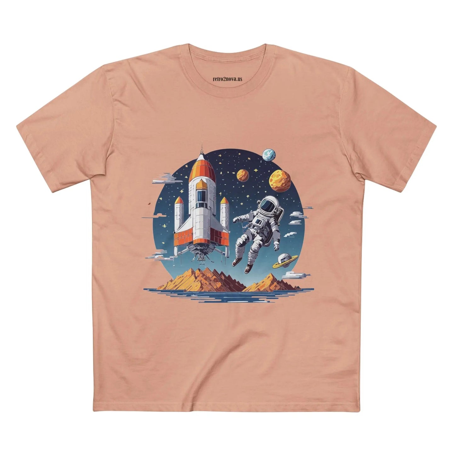 Cosmos Astronaut Shirt Unisex Premium Cotton Art Tee With Original Art Design From Art Collection
