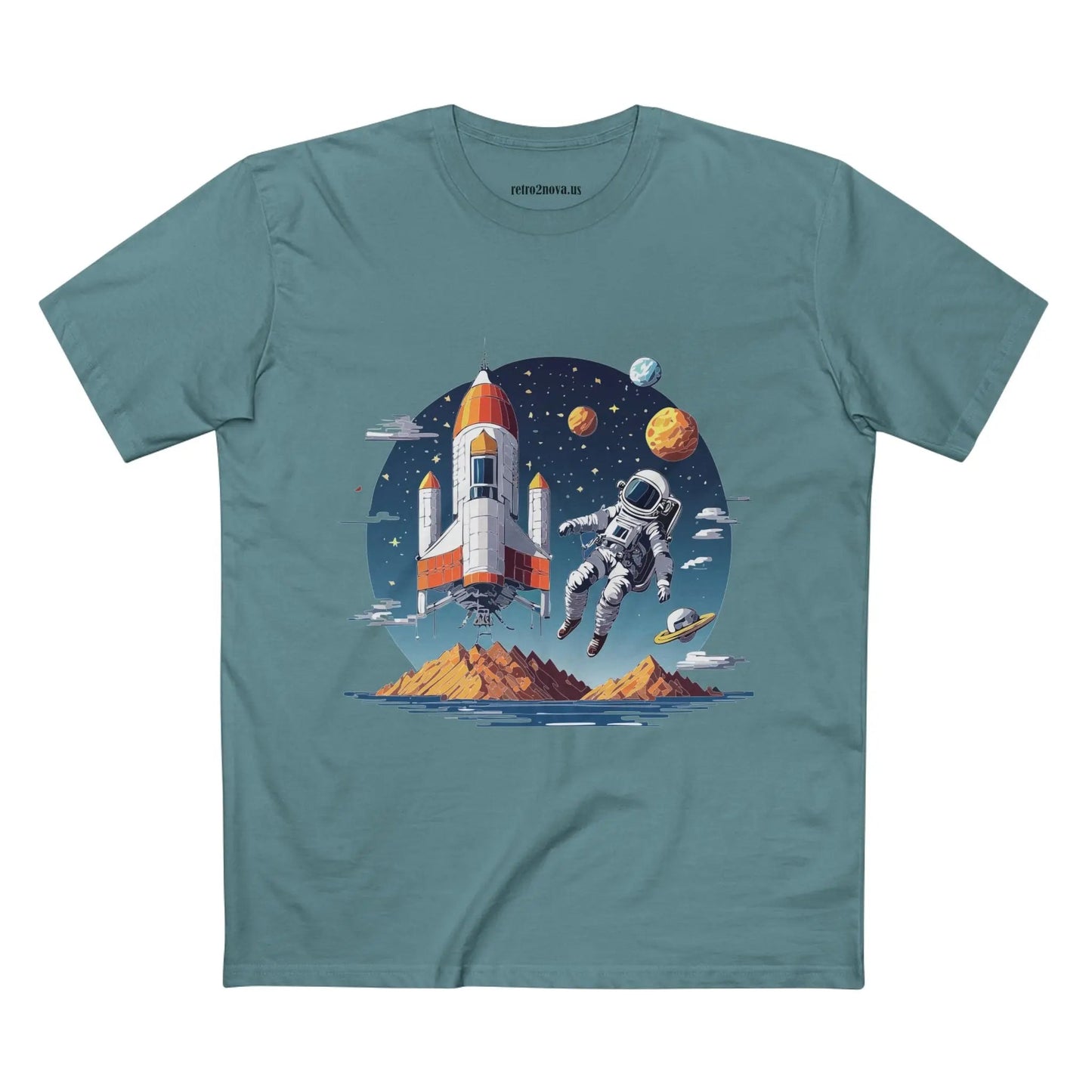 Cosmos Astronaut Shirt Unisex Premium Cotton Art Tee With Original Art Design From Art Collection