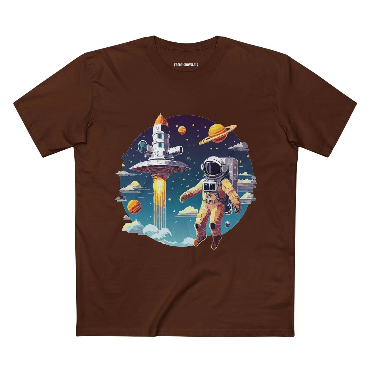 Cosmos Astronaut Shirt CS-27 Unisex Premium Cotton Tee With Original Art Design Collection