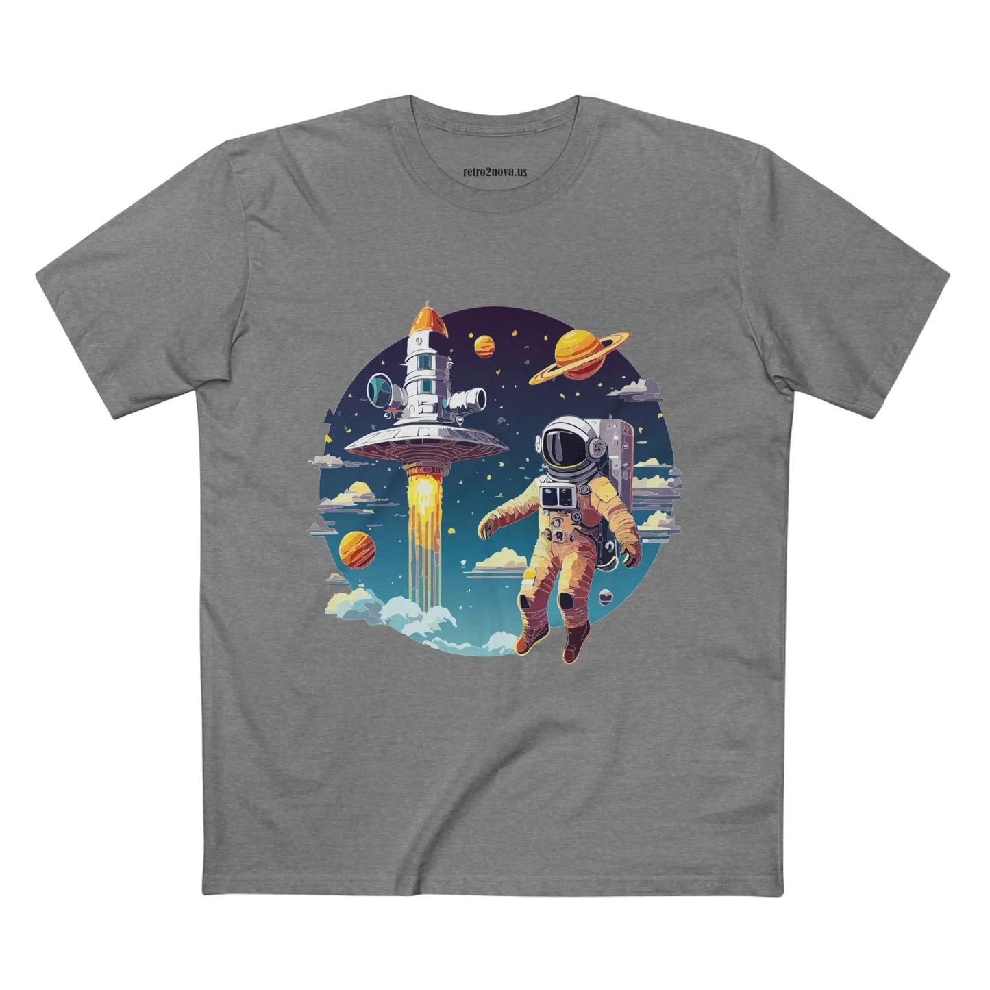 Cosmos Astronaut Shirt CS-27 Unisex Premium Cotton Tee With Original Art Design Collection