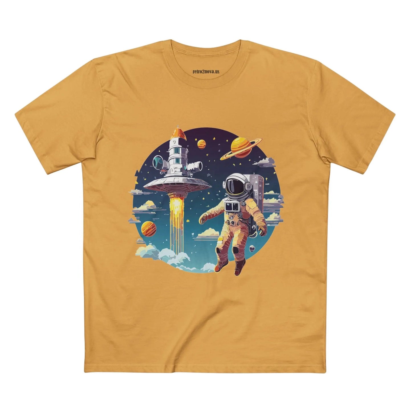 Cosmos Astronaut Shirt CS-27 Unisex Premium Cotton Tee With Original Art Design Collection
