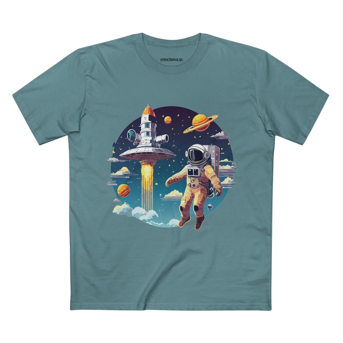 Cosmos Astronaut Shirt CS-27 Unisex Premium Cotton Tee With Original Art Design Collection