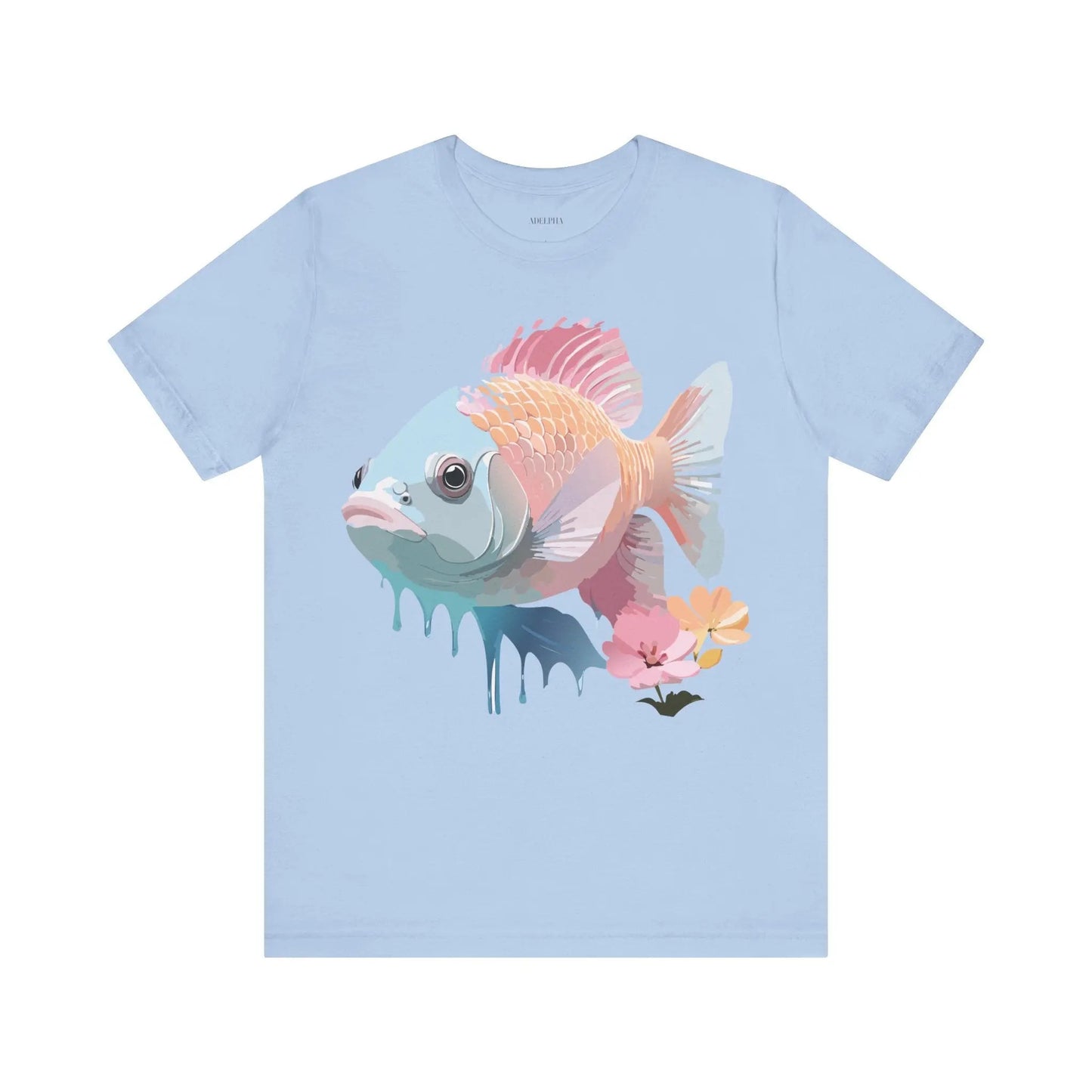 Fish Graphic Unisex 100 Cotton Vintage Artwork Tee 1