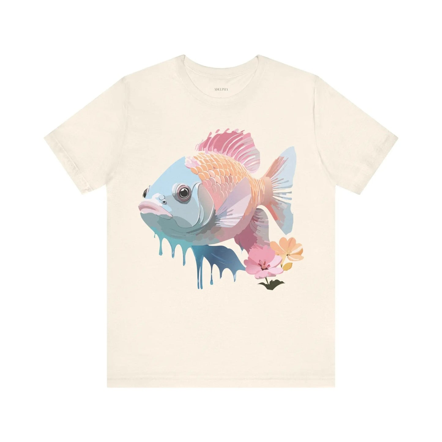 Fish Graphic Unisex 100 Cotton Vintage Artwork Tee 1
