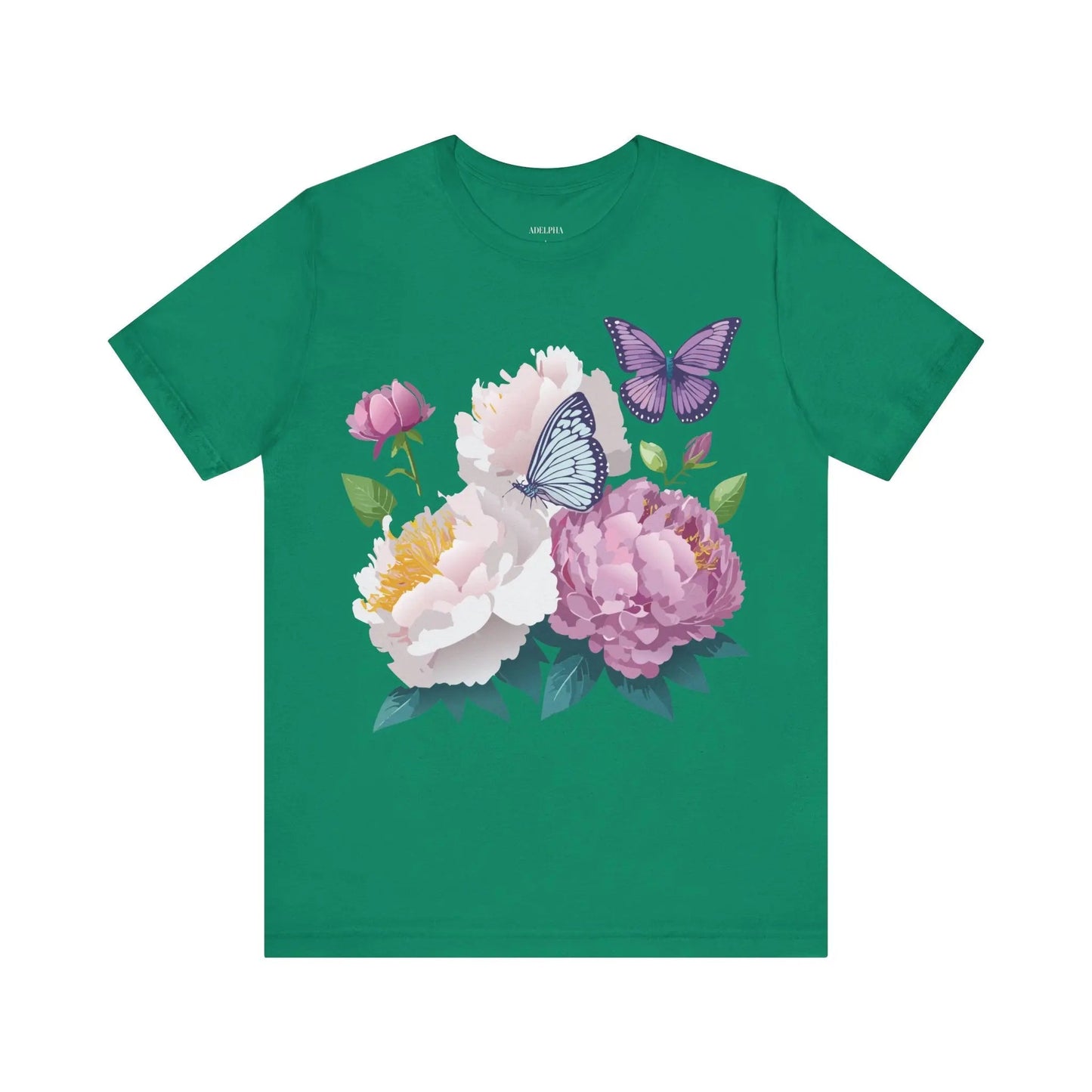 Adelpha Floral Graphic T Shirt Unisex Short Sleeve Art Design Tee Vintage Inspired