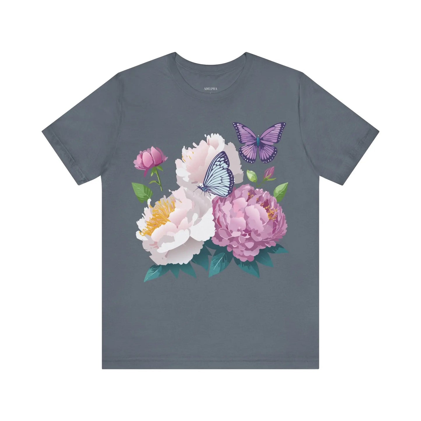 Adelpha Floral Graphic T Shirt Unisex Short Sleeve Art Design Tee Vintage Inspired