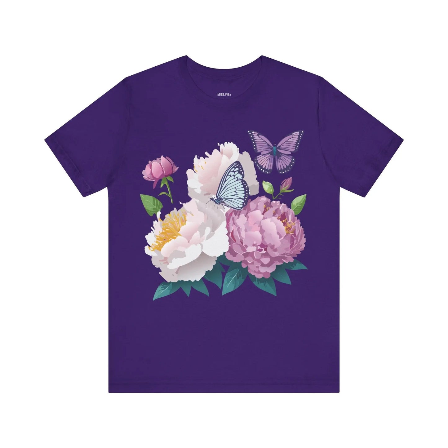 Adelpha Floral Graphic T Shirt Unisex Short Sleeve Art Design Tee Vintage Inspired