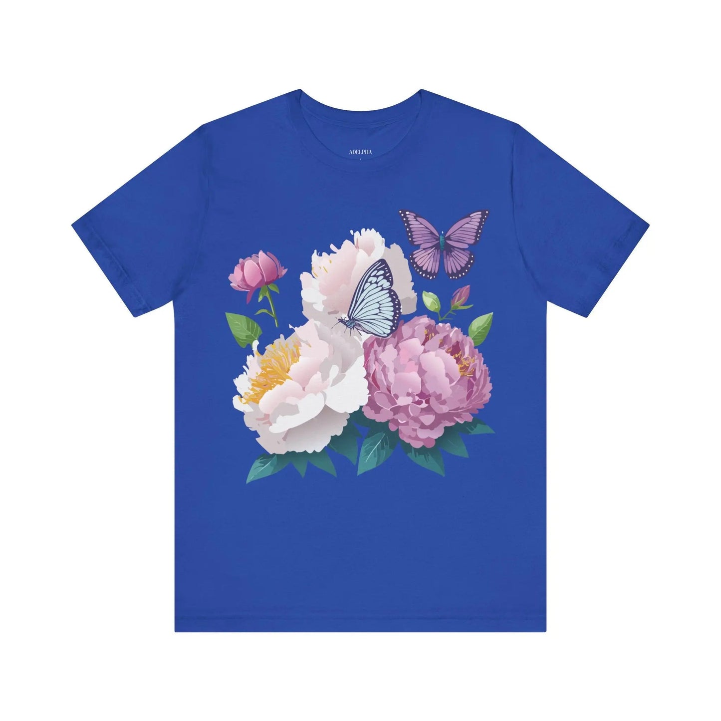 Adelpha Floral Graphic T Shirt Unisex Short Sleeve Art Design Tee Vintage Inspired