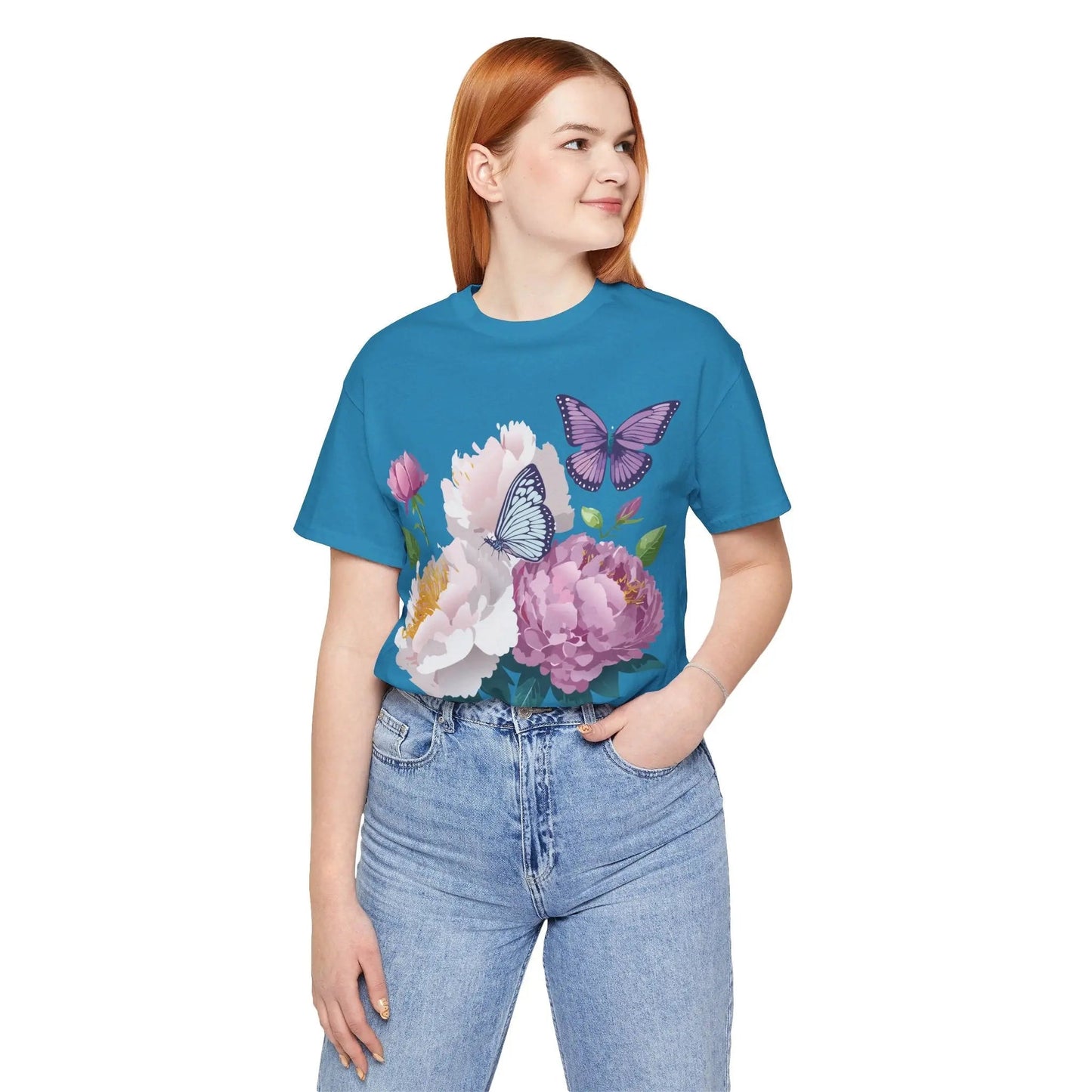 Adelpha Floral Graphic T Shirt Unisex Short Sleeve Art Design Tee Vintage Inspired