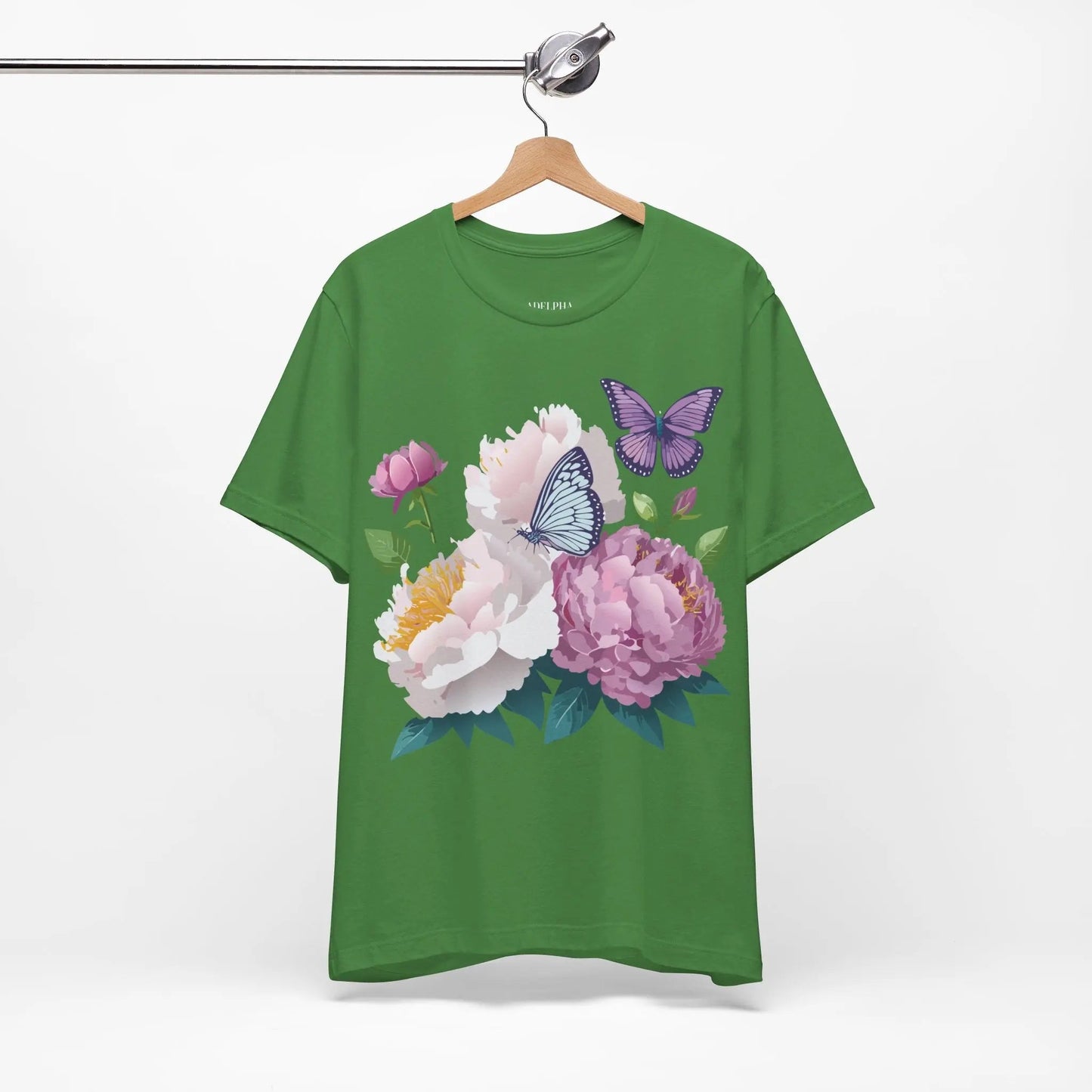 Adelpha Floral Graphic T Shirt Unisex Short Sleeve Art Design Tee Vintage Inspired