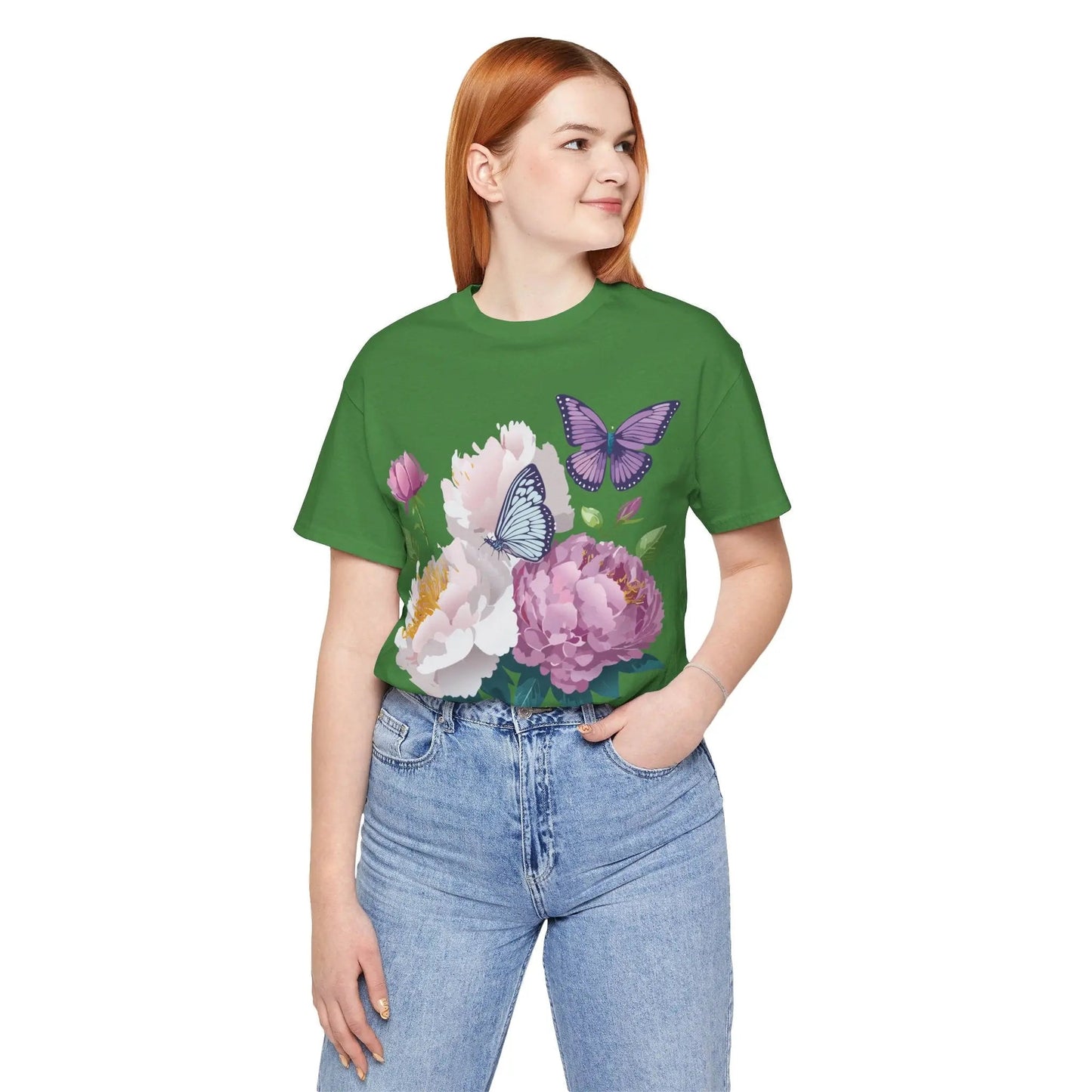 Adelpha Floral Graphic T Shirt Unisex Short Sleeve Art Design Tee Vintage Inspired
