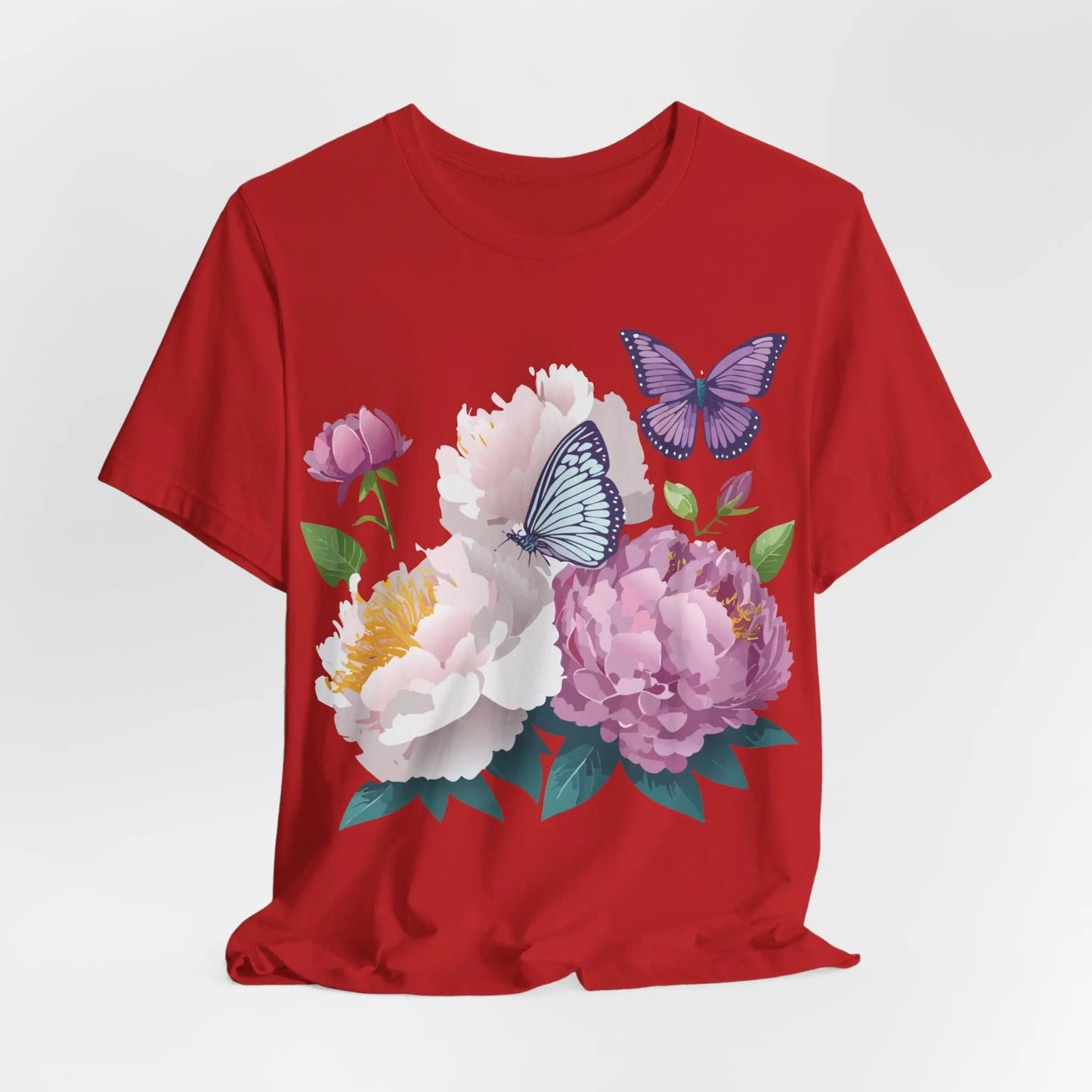 Adelpha Floral Graphic T Shirt Unisex Short Sleeve Art Design Tee Vintage Inspired