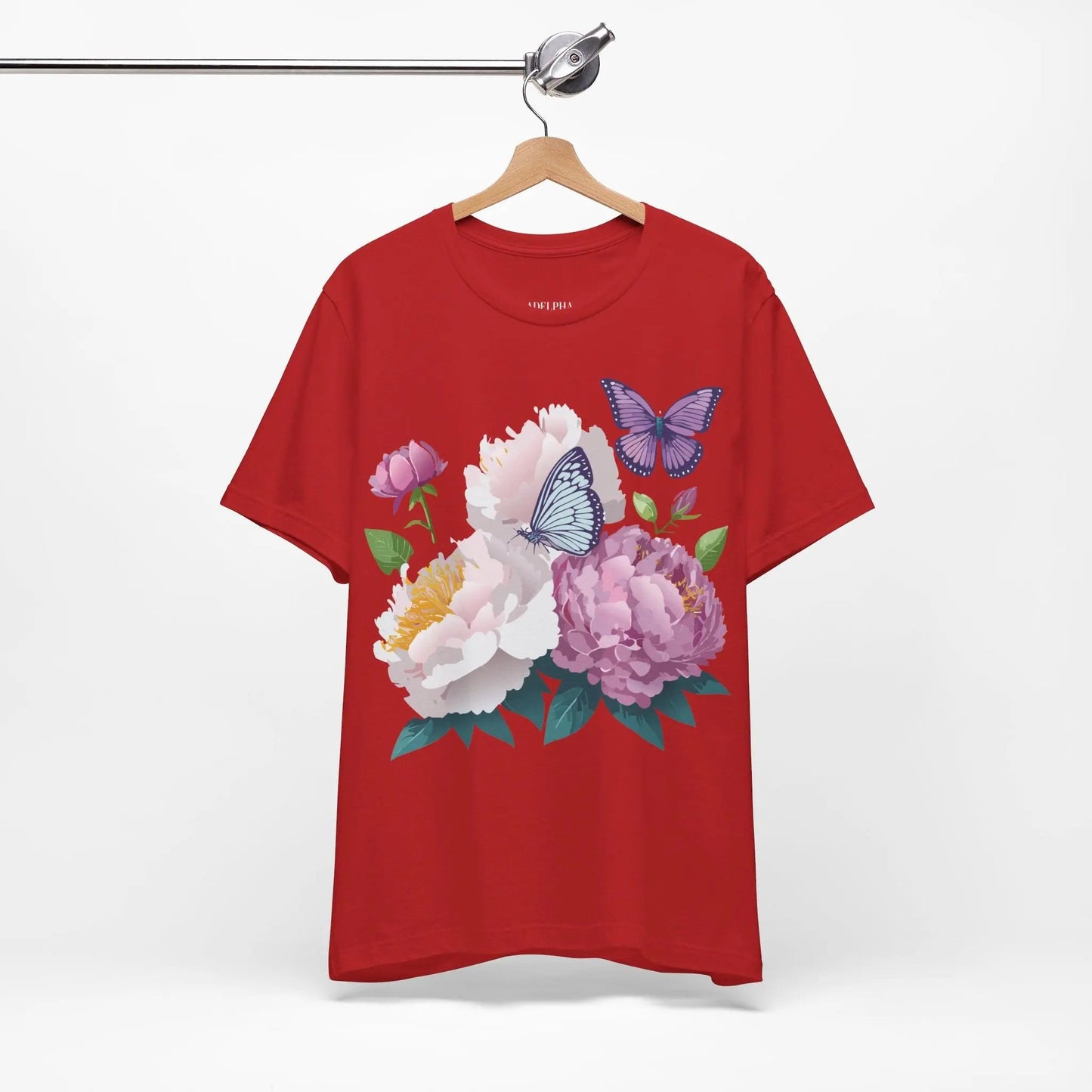 Adelpha Floral Graphic T Shirt Unisex Short Sleeve Art Design Tee Vintage Inspired