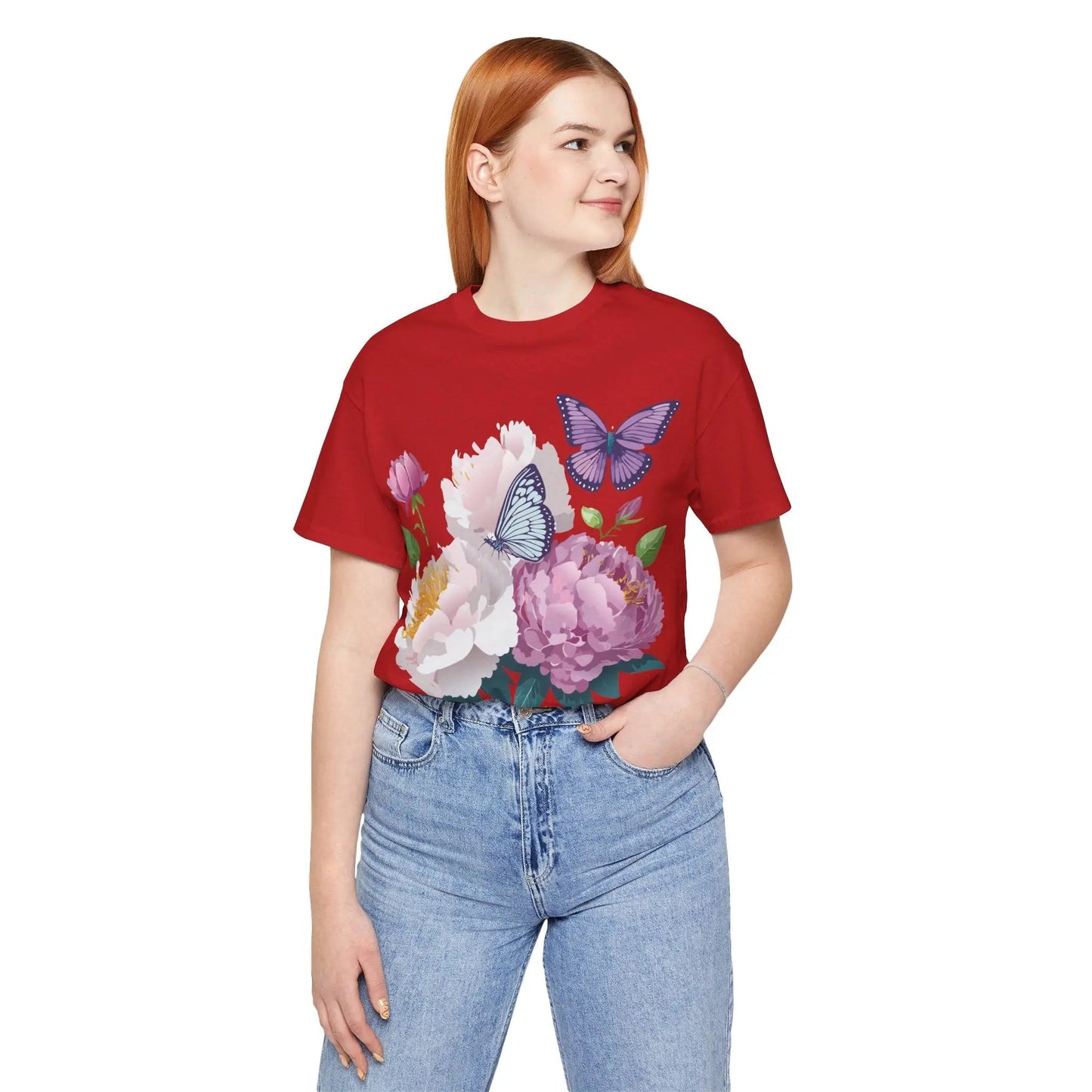 Adelpha Floral Graphic T Shirt Unisex Short Sleeve Art Design Tee Vintage Inspired