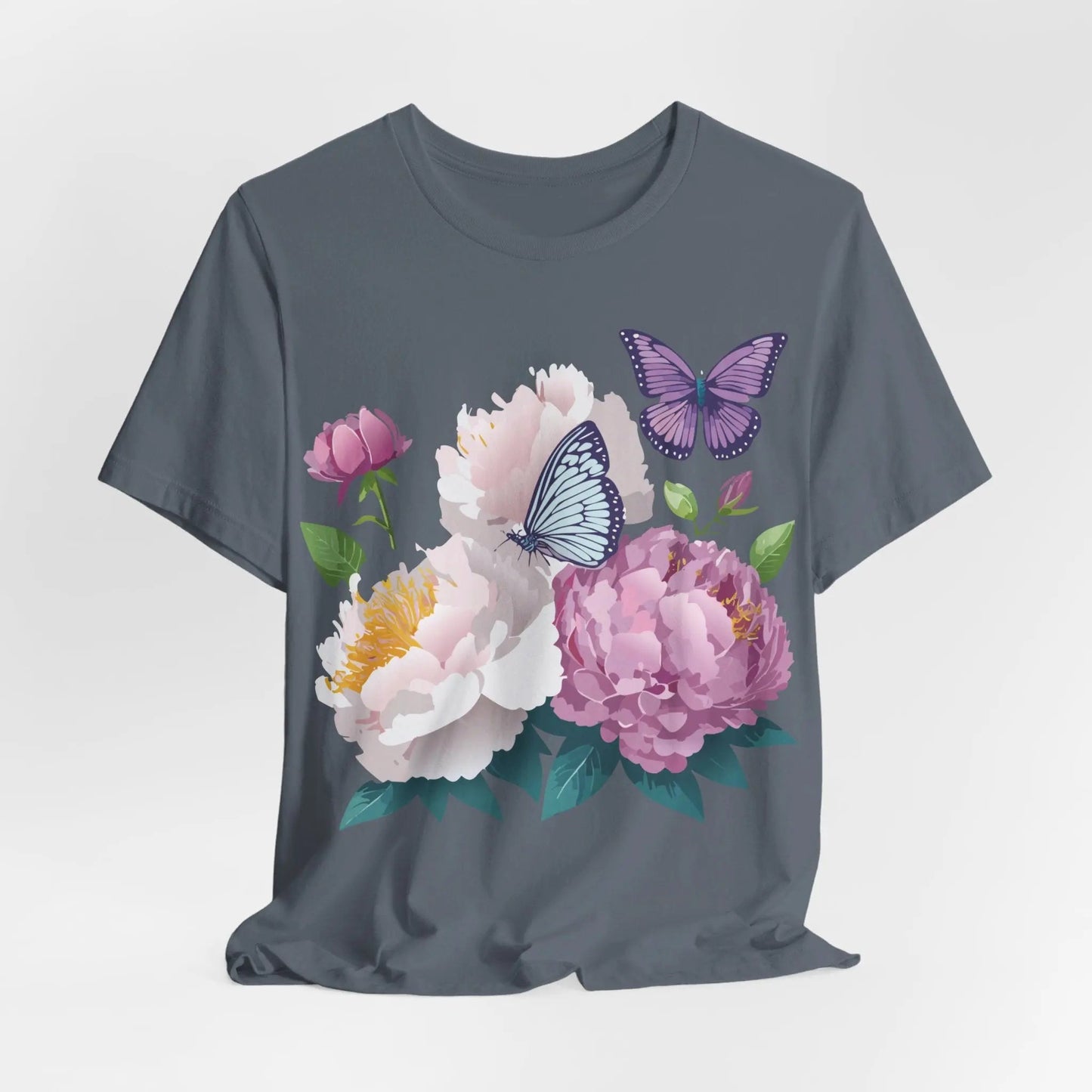 Adelpha Floral Graphic T Shirt Unisex Short Sleeve Art Design Tee Vintage Inspired