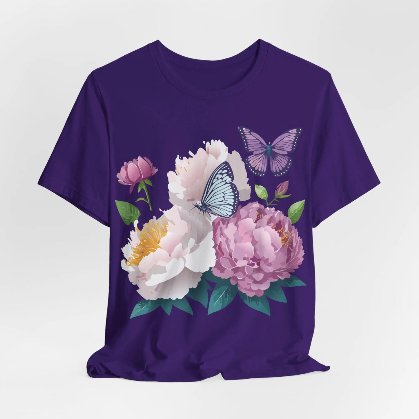 Adelpha Floral Graphic T Shirt Unisex Short Sleeve Art Design Tee Vintage Inspired