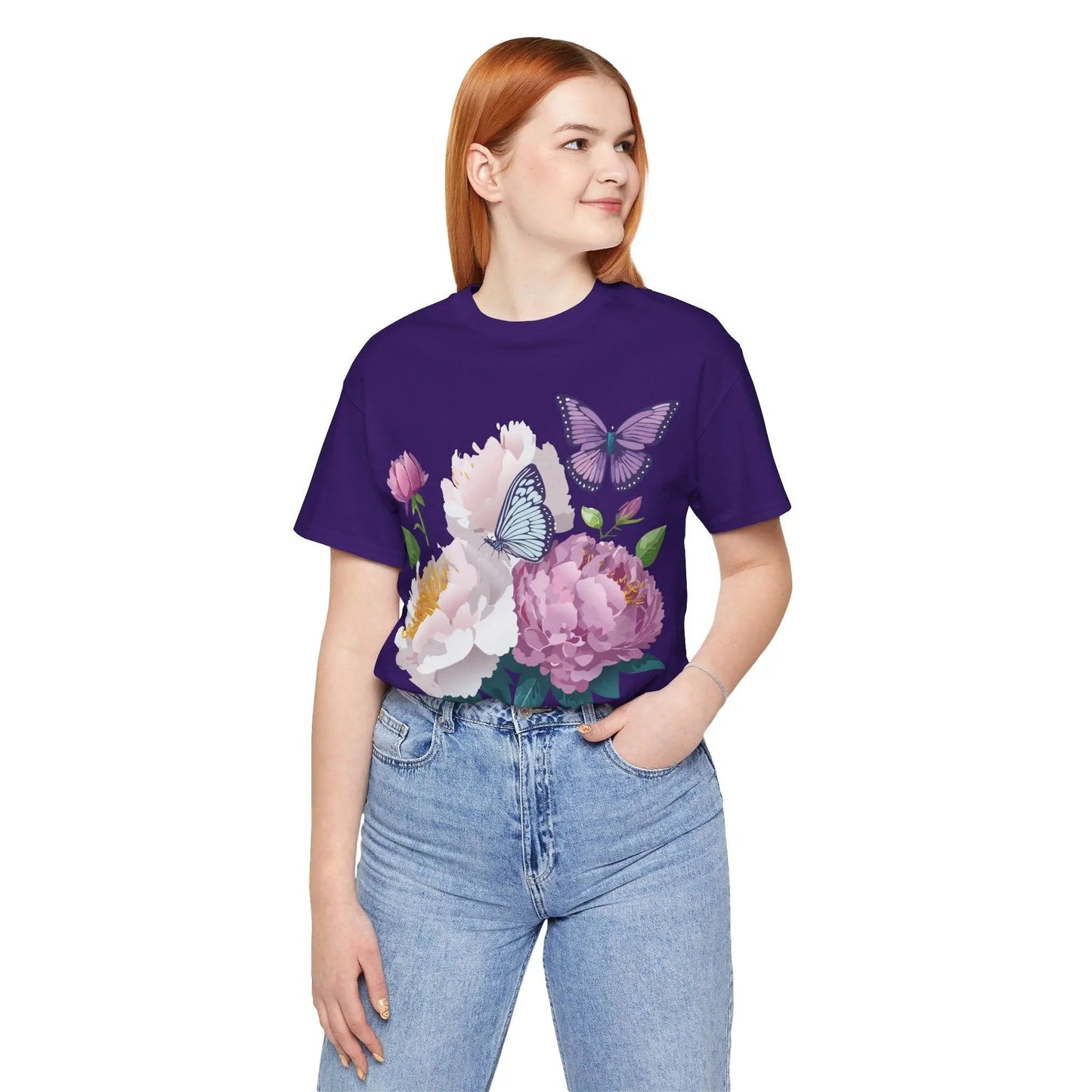 Adelpha Floral Graphic T Shirt Unisex Short Sleeve Art Design Tee Vintage Inspired