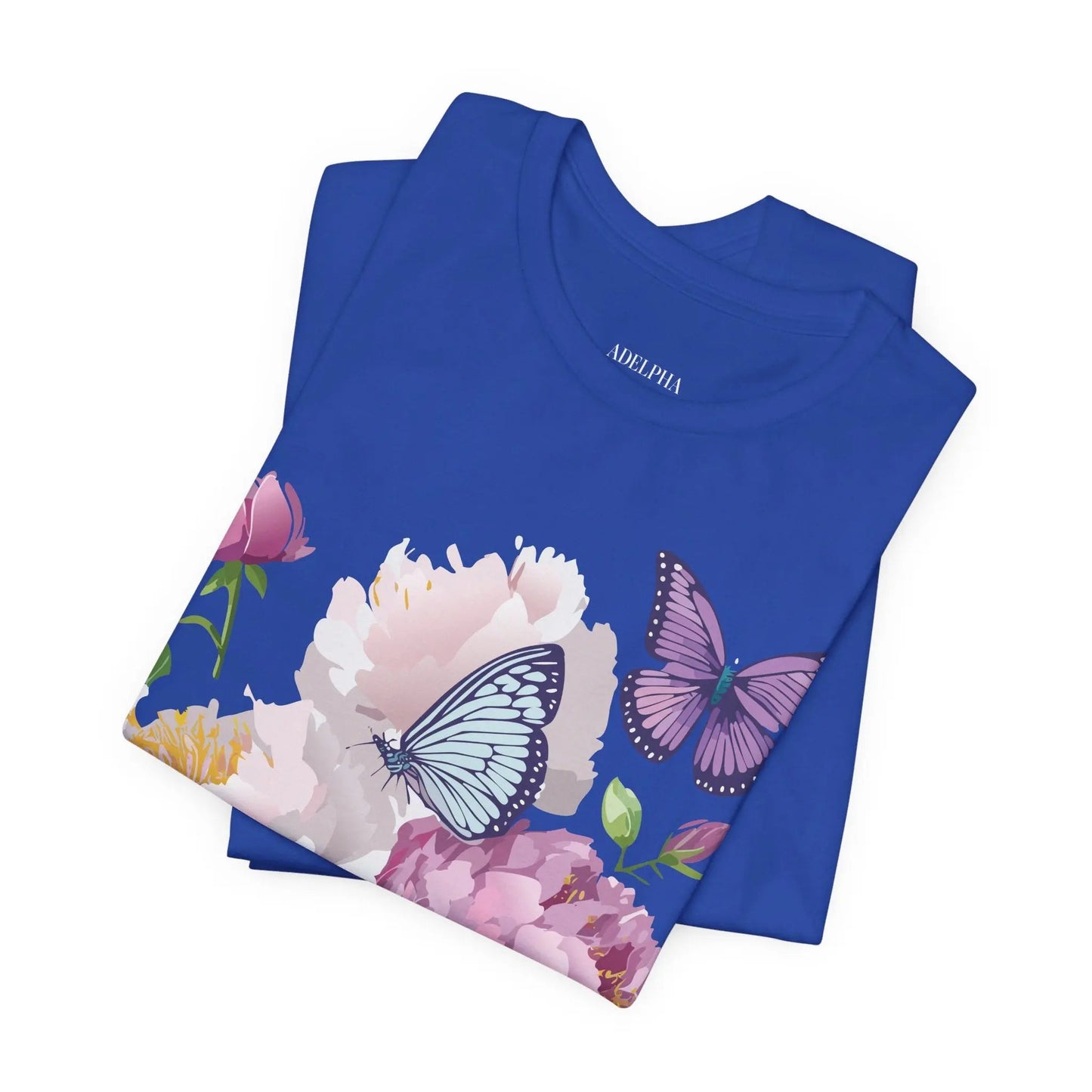 Adelpha Floral Graphic T Shirt Unisex Short Sleeve Art Design Tee Vintage Inspired