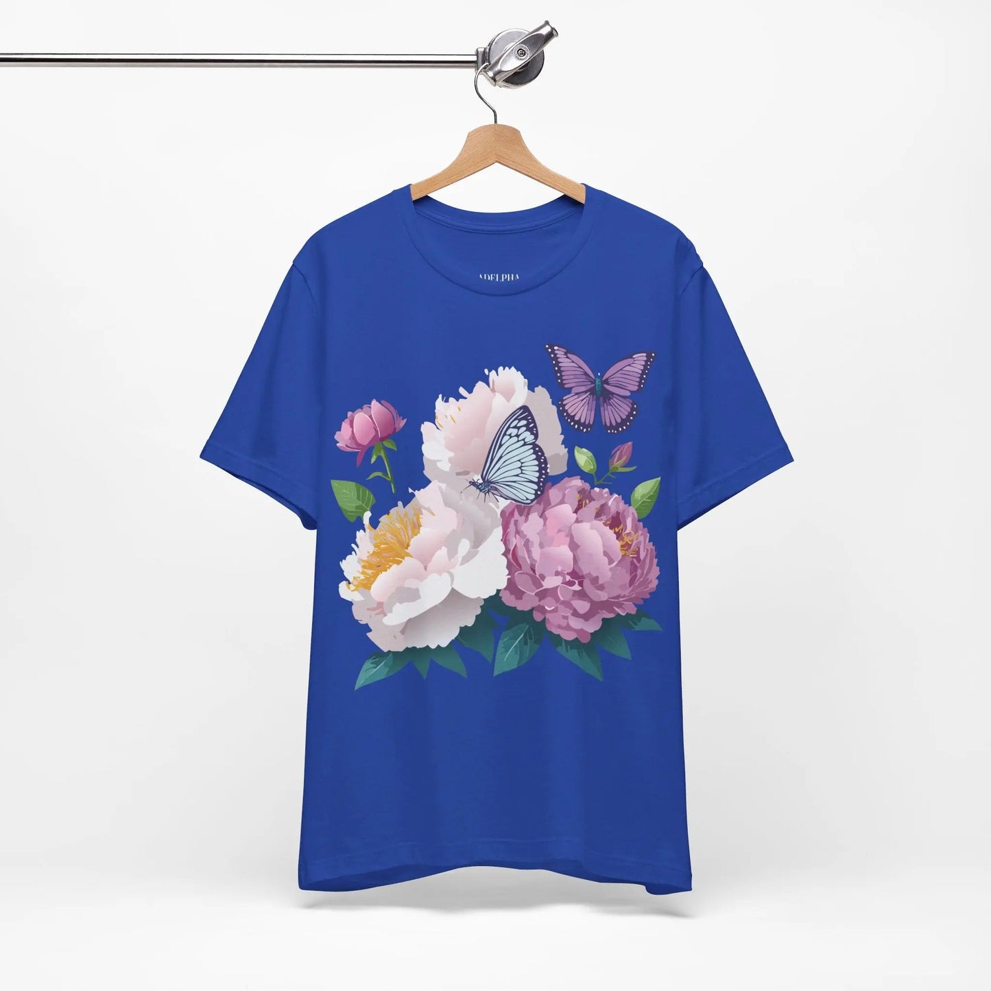 Adelpha Floral Graphic T Shirt Unisex Short Sleeve Art Design Tee Vintage Inspired
