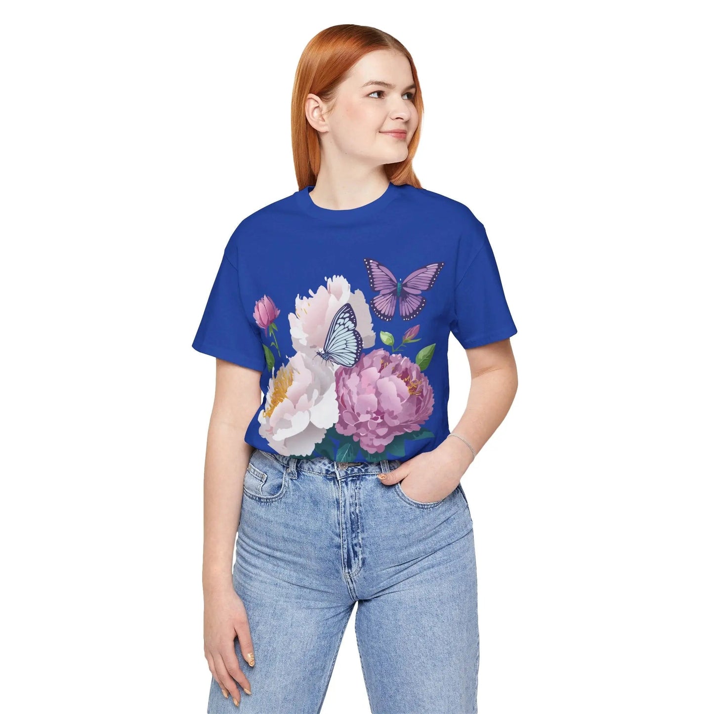 Adelpha Floral Graphic T Shirt Unisex Short Sleeve Art Design Tee Vintage Inspired