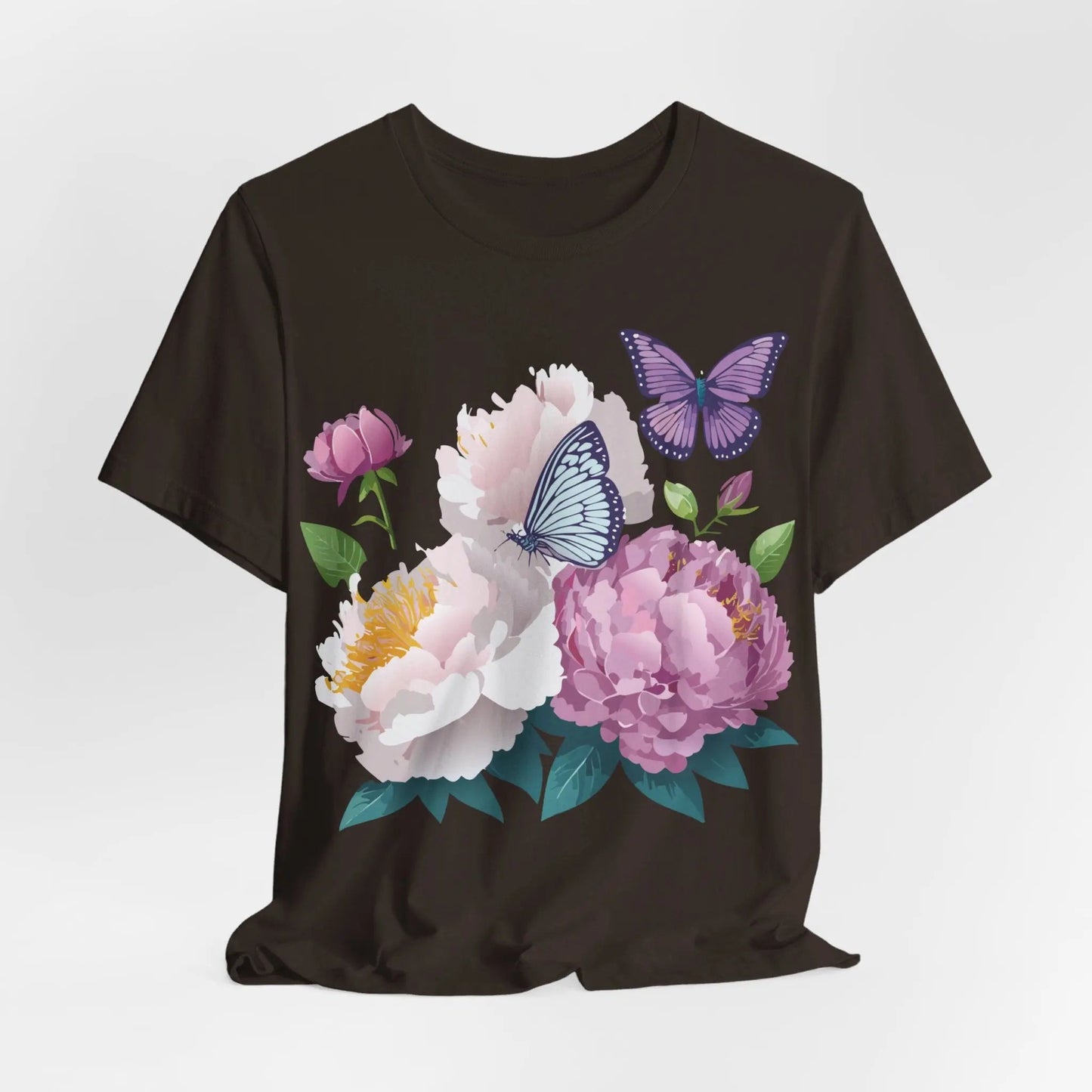 Adelpha Floral Graphic T Shirt Unisex Short Sleeve Art Design Tee Vintage Inspired
