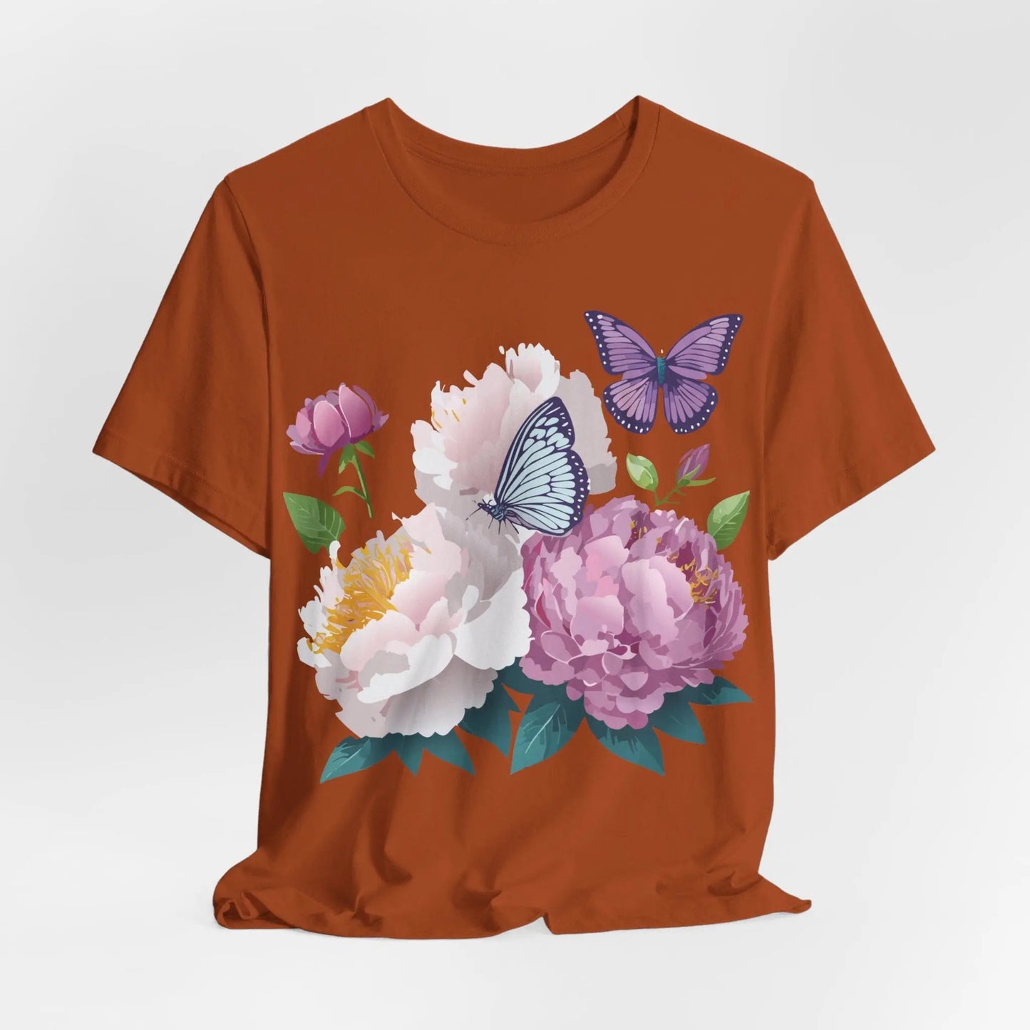 Adelpha Floral Graphic T Shirt Unisex Short Sleeve Art Design Tee Vintage Inspired