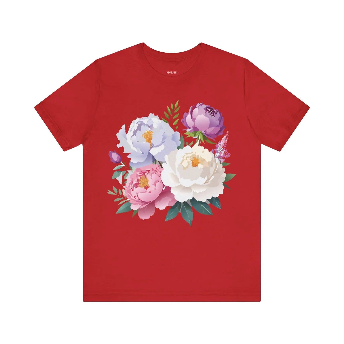 Floral Graphic T Shirt Unisex Jersey Short Sleeve Adelpha Art Tee Vintage Style Casual