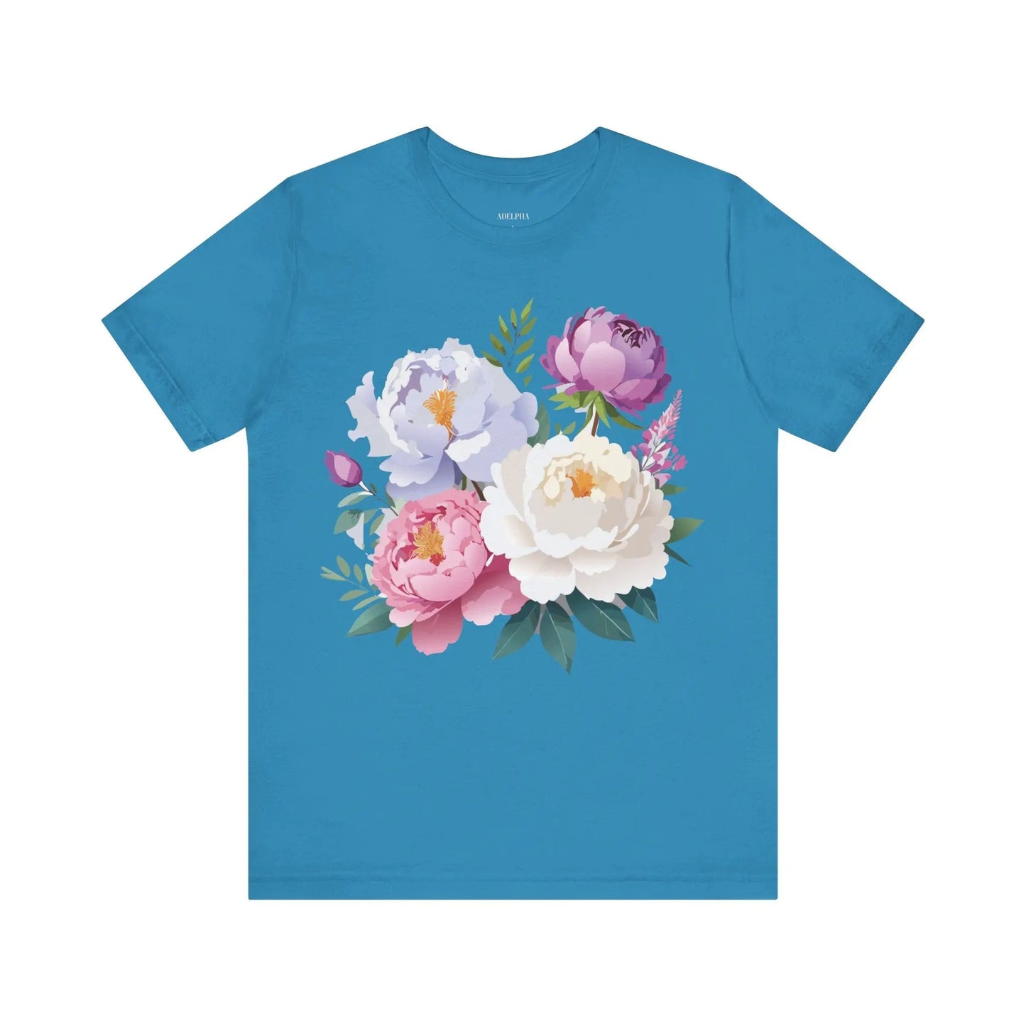 Floral Graphic T Shirt Unisex Jersey Short Sleeve Adelpha Art Tee Vintage Style Casual