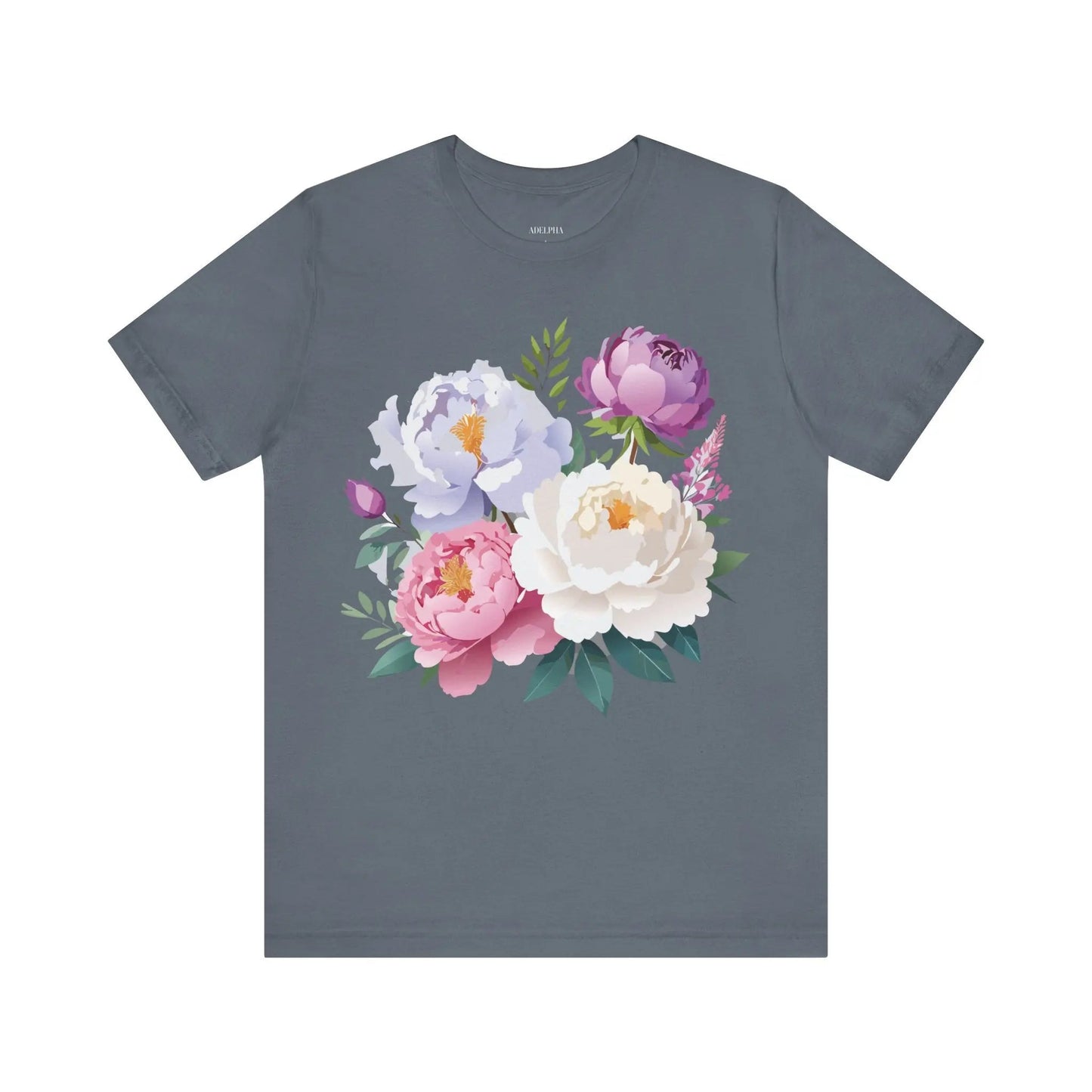 Floral Graphic T Shirt Unisex Jersey Short Sleeve Adelpha Art Tee Vintage Style Casual