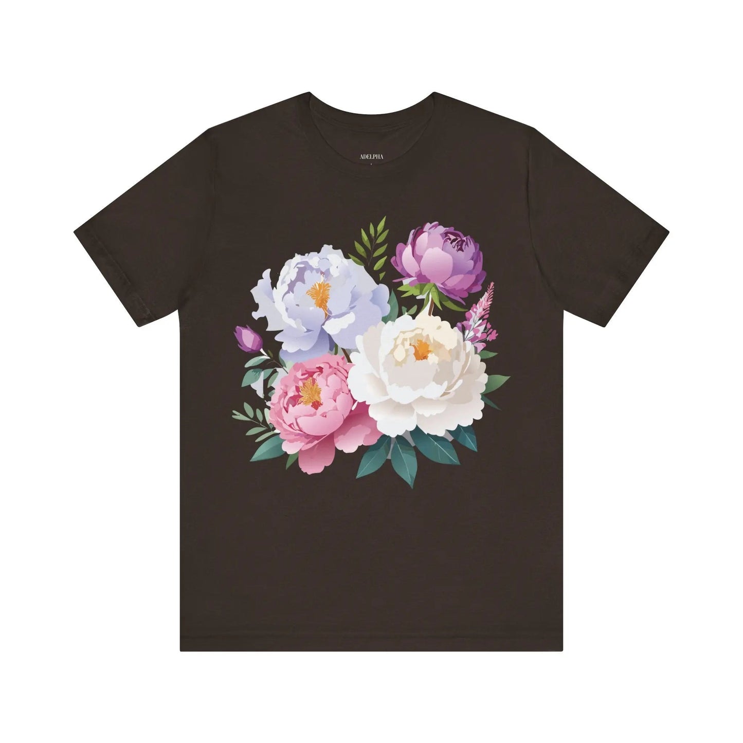 Floral Graphic T Shirt Unisex Jersey Short Sleeve Adelpha Art Tee Vintage Style Casual