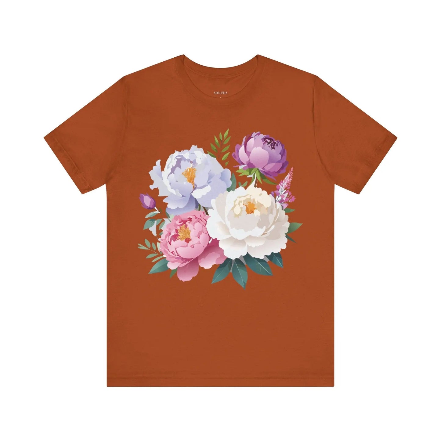 Floral Graphic T Shirt Unisex Jersey Short Sleeve Adelpha Art Tee Vintage Style Casual