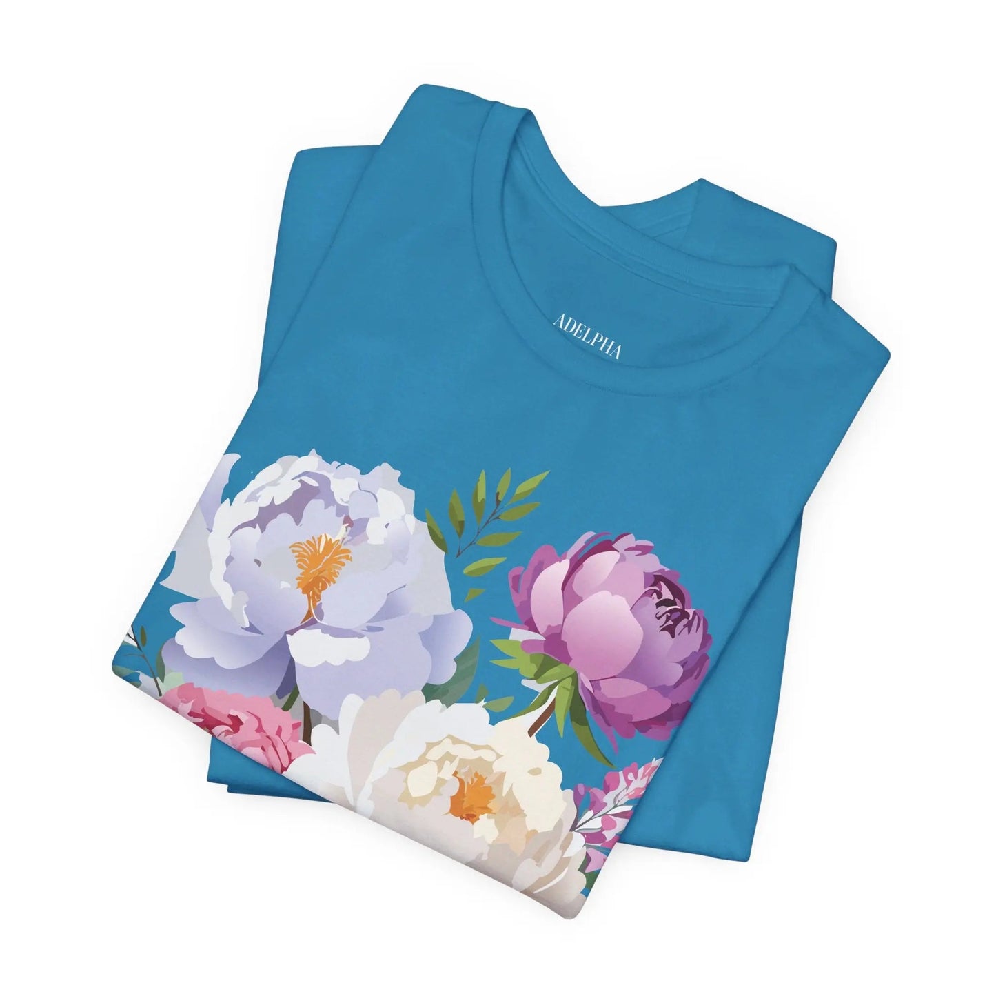 Floral Graphic T Shirt Unisex Jersey Short Sleeve Adelpha Art Tee Vintage Style Casual