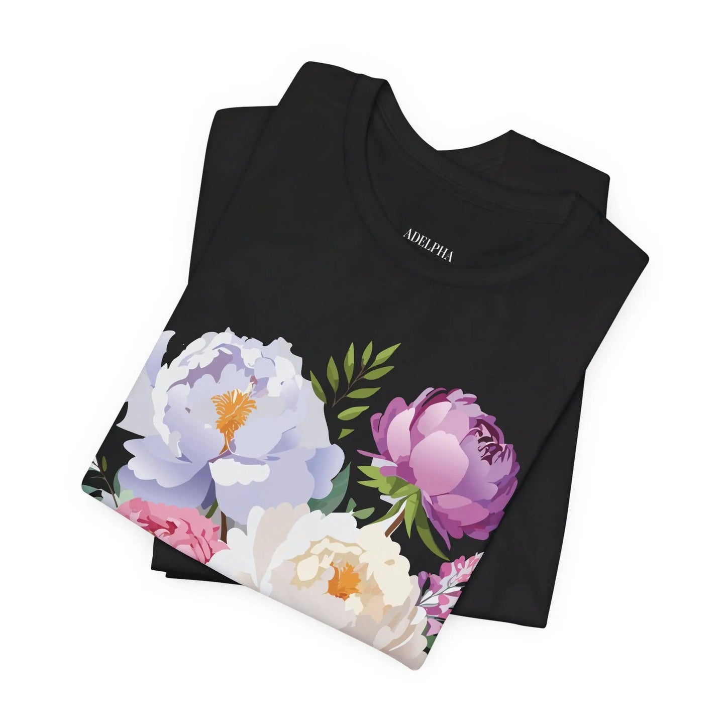 Floral Graphic T Shirt Unisex Jersey Short Sleeve Adelpha Art Tee Vintage Style Casual