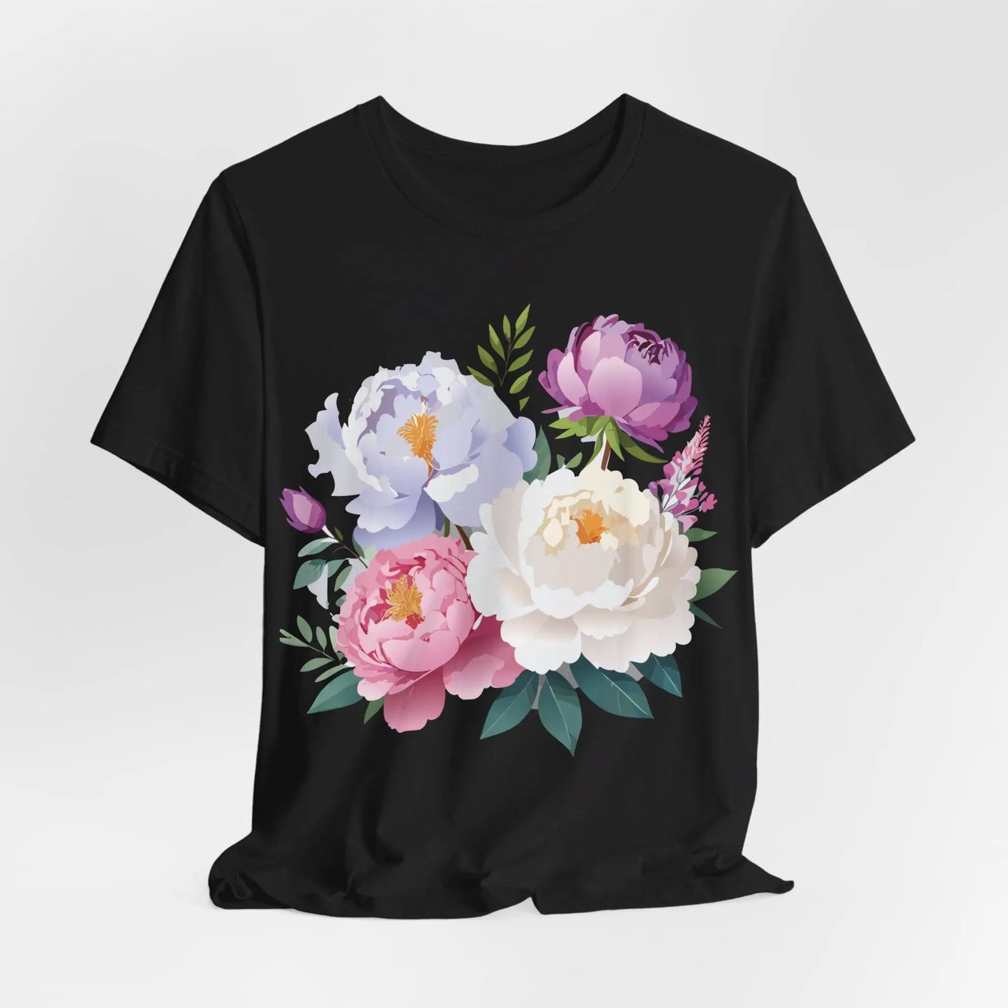 Floral Graphic T Shirt Unisex Jersey Short Sleeve Adelpha Art Tee Vintage Style Casual