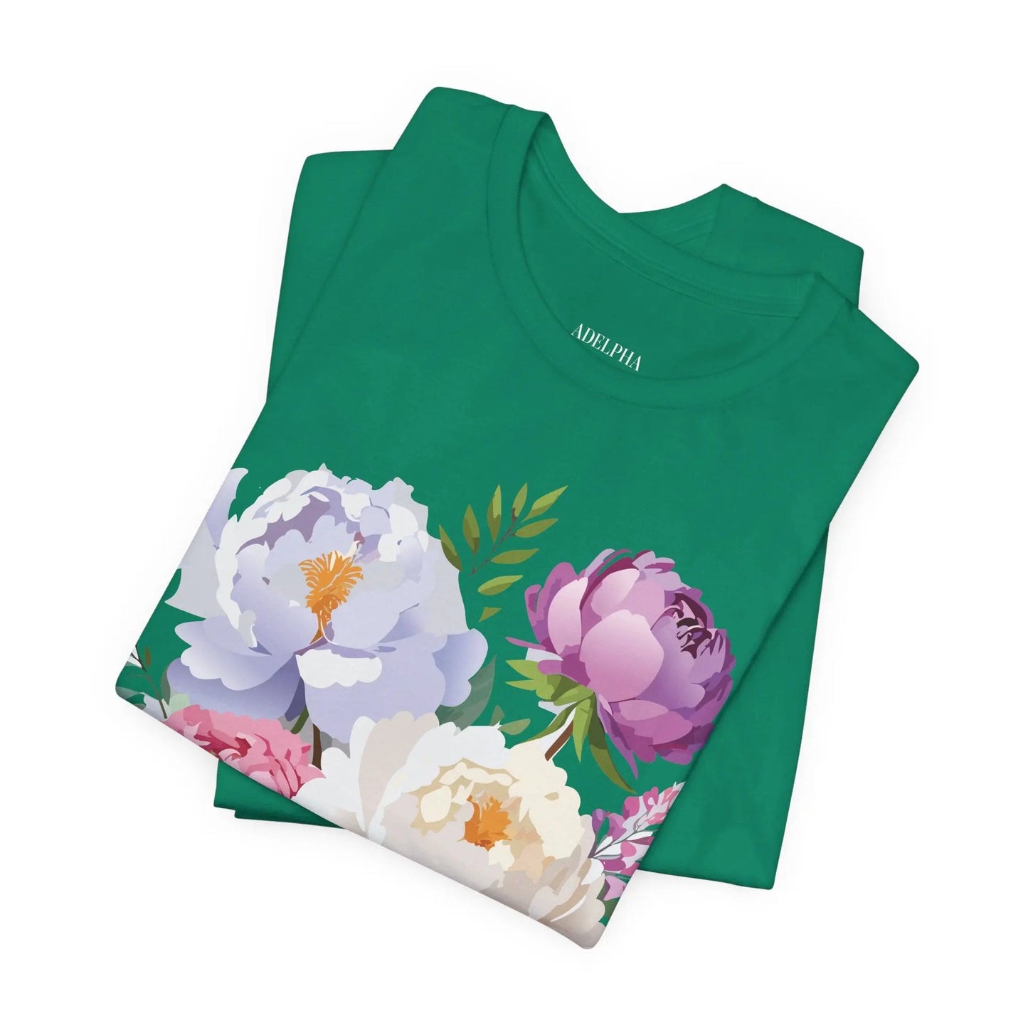 Floral Graphic T Shirt Unisex Jersey Short Sleeve Adelpha Art Tee Vintage Style Casual