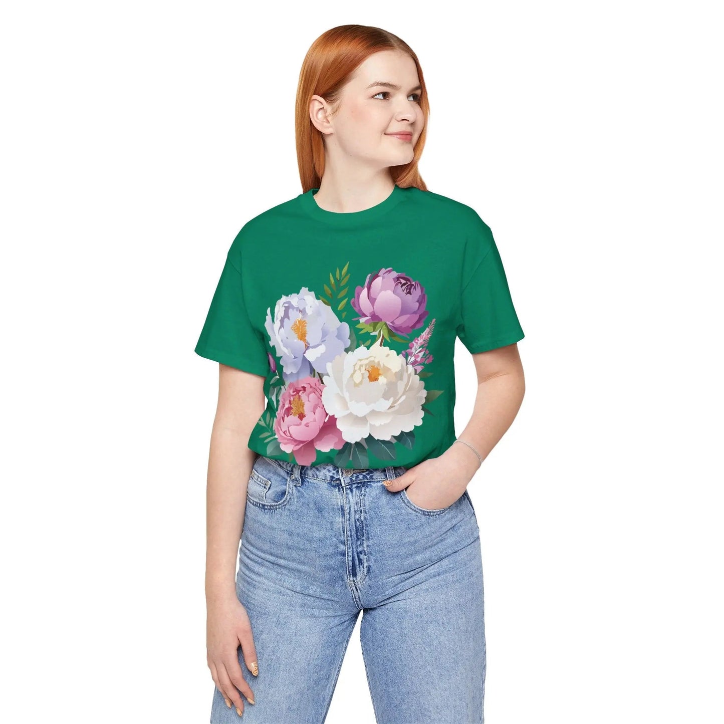 Floral Graphic T Shirt Unisex Jersey Short Sleeve Adelpha Art Tee Vintage Style Casual